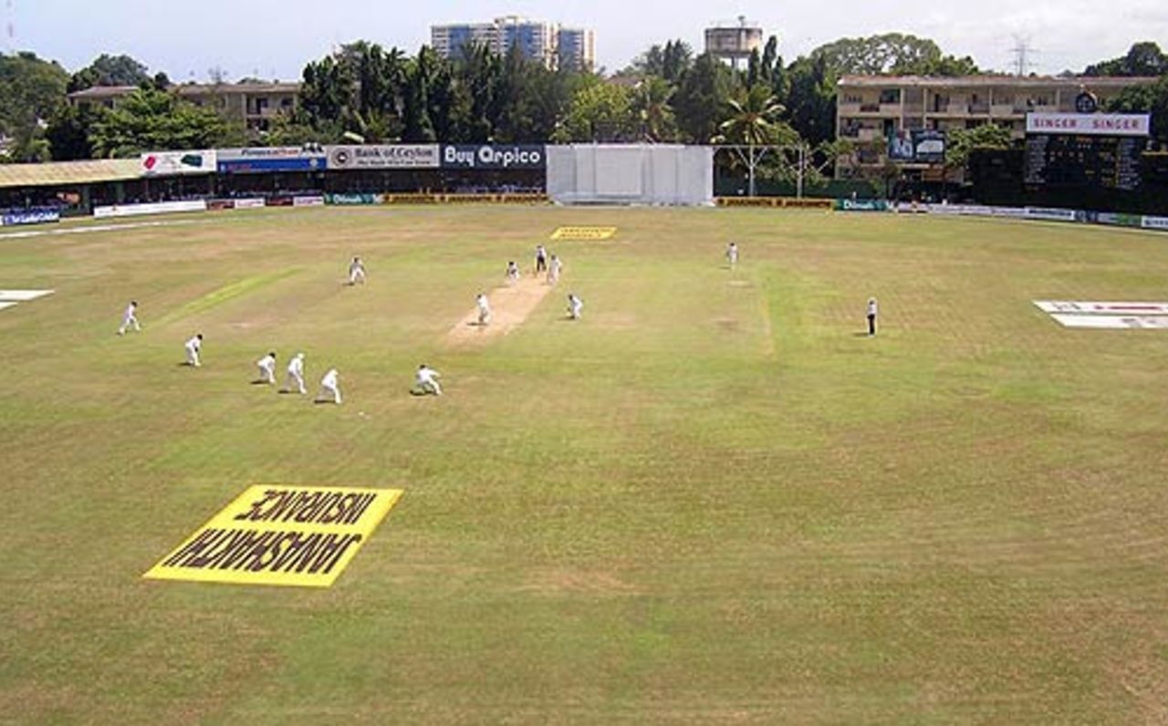 A bird's-eye view of the P.Saravanamuttu Stadium, Sri Lanka v South Africa, 2nd Test, Colombo, 1st day, August 4, 2006