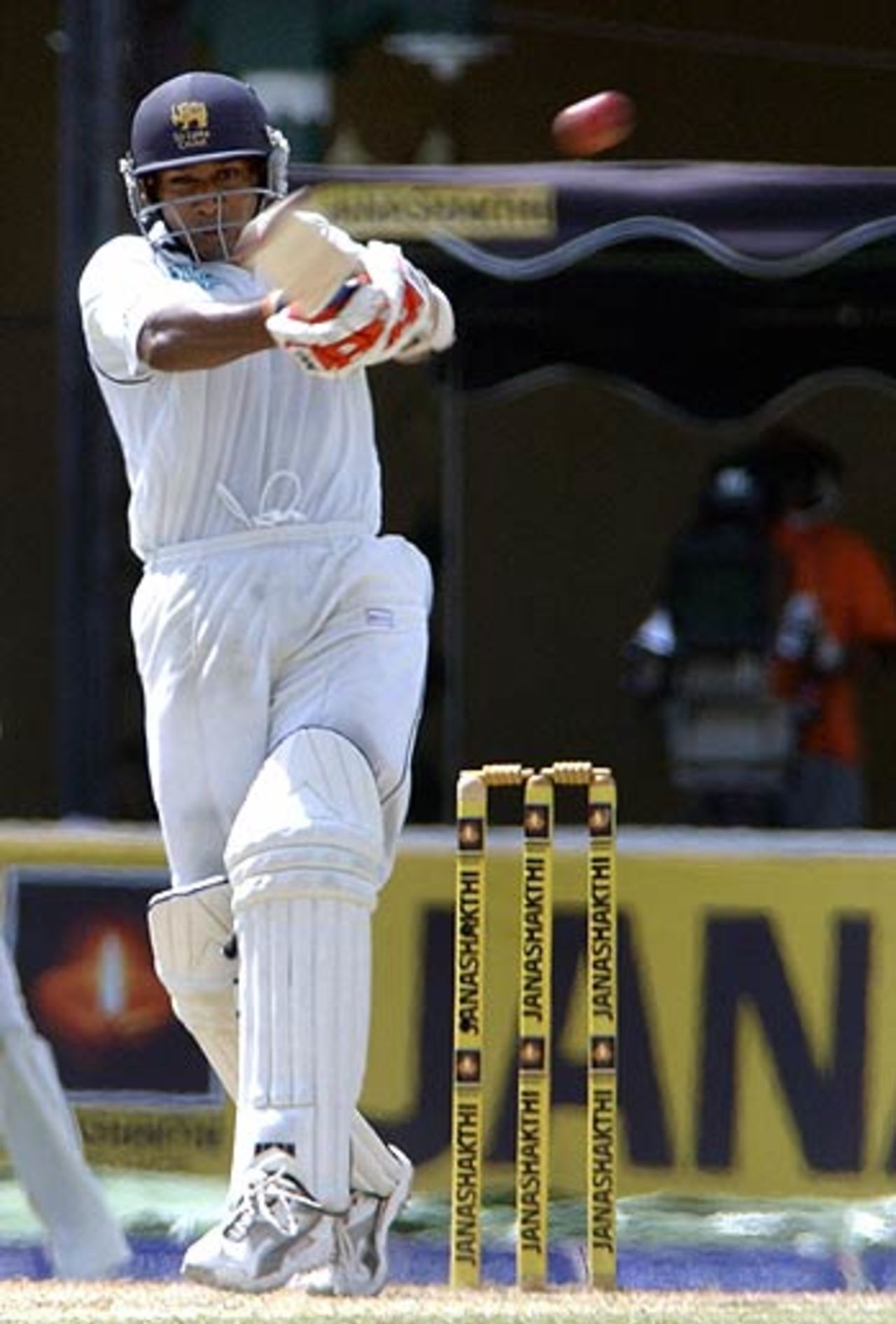 Prasanna Jayawardene hits out during his knock of 42, Sri Lanka v South Africa, 2nd Test, Colombo, 2nd day, August 5, 2006