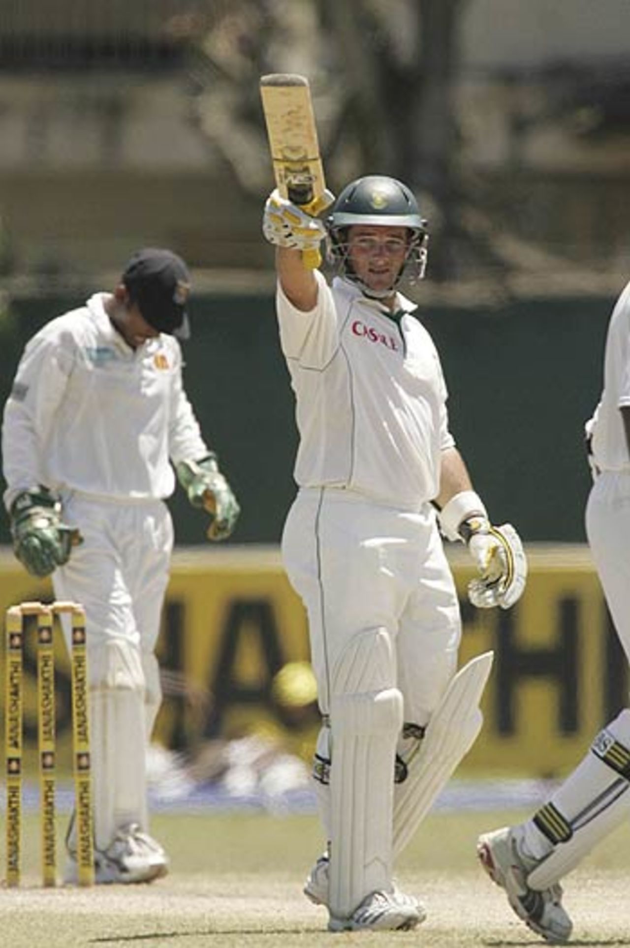 Mark Boucher celebrates his fifty, Sri Lanka v South Africa, 2nd Test, Colombo, 4th day, August 7, 2006