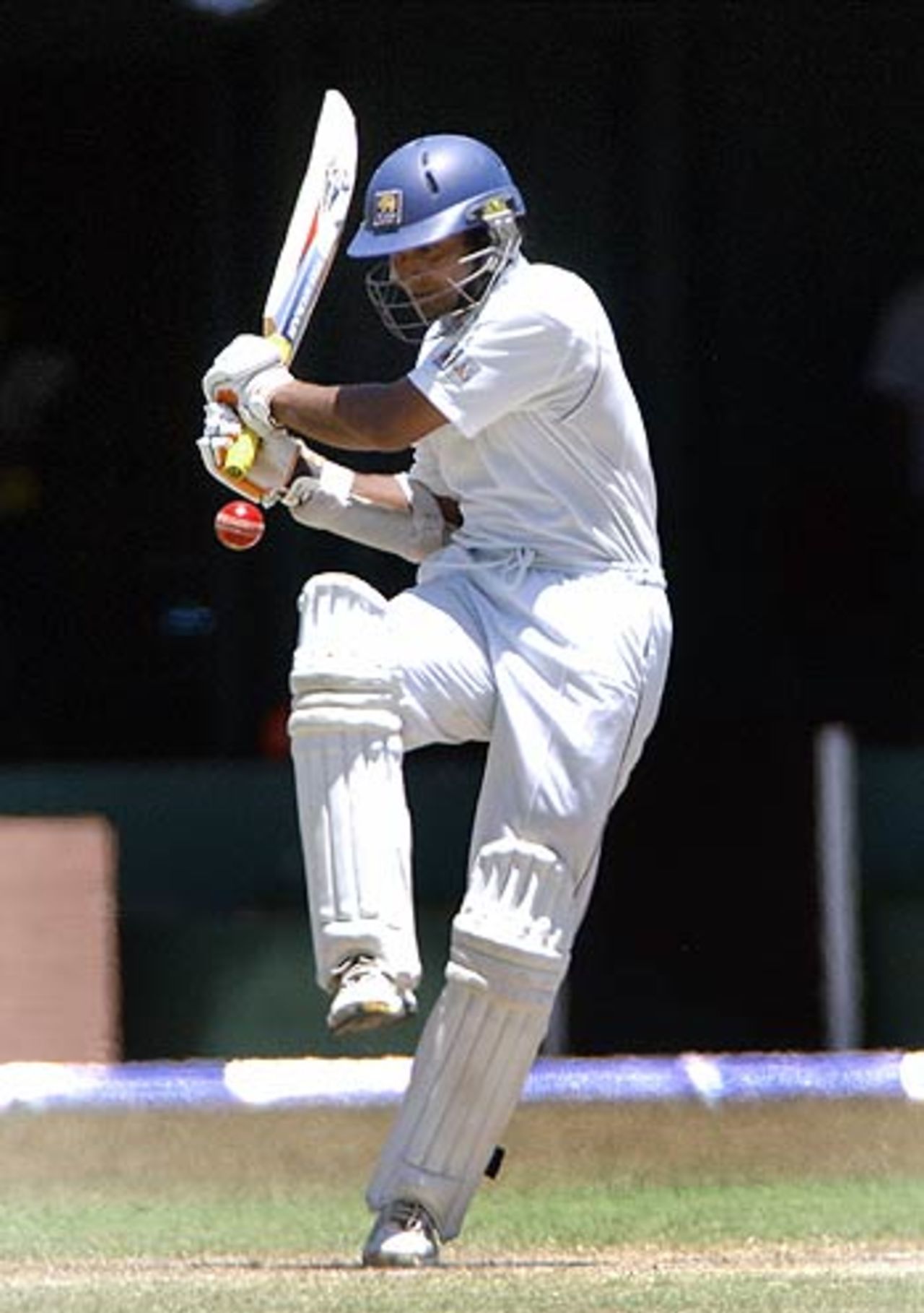 Kumar Sangakkara attempts to pull, Sri Lanka v South Africa, 2nd Test, Colombo, 4th day, August 7, 2006