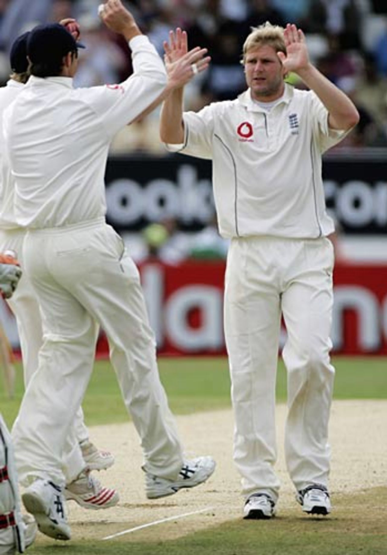 Matthew Hoggard grabbed England's first wicket of the day by removing Salman Butt, England v Pakistan, 3rd Test, Headingley, August 8, 2006