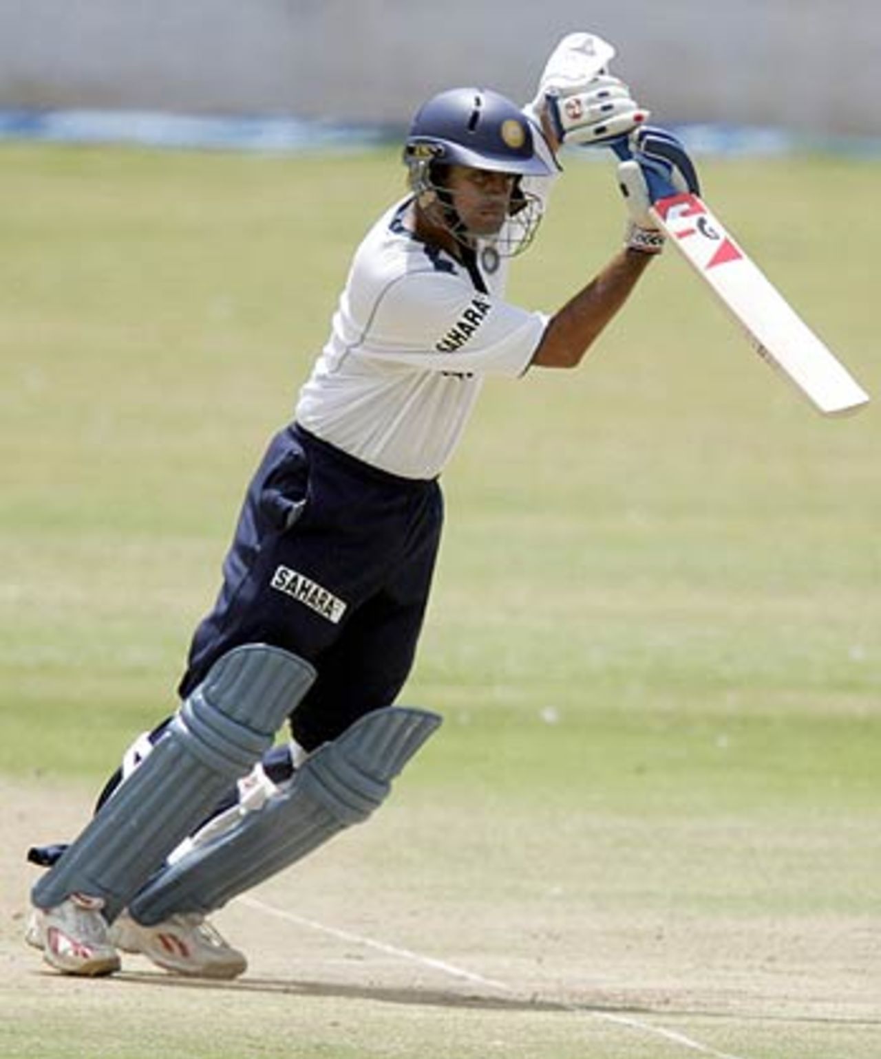 Rahul Dravid punches off the back foot, National Cricket Academy, Bangalore, August 9, 2006