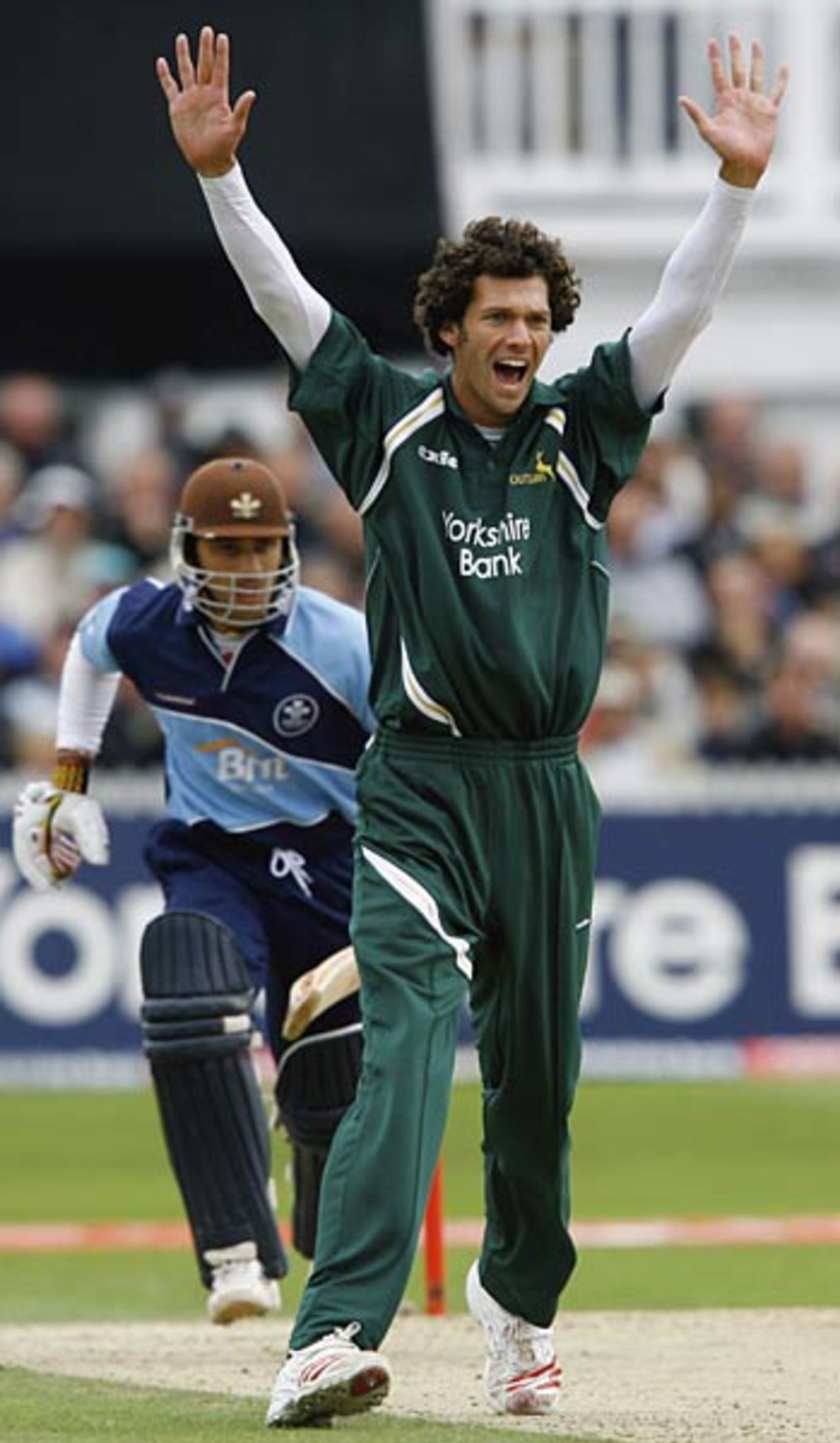 Charlie Shreck took three wickets to stun Surrey, Nottinghamshire v Surrey, Twenty20 2nd semi-final, Trent Bridge, August 12, 2006