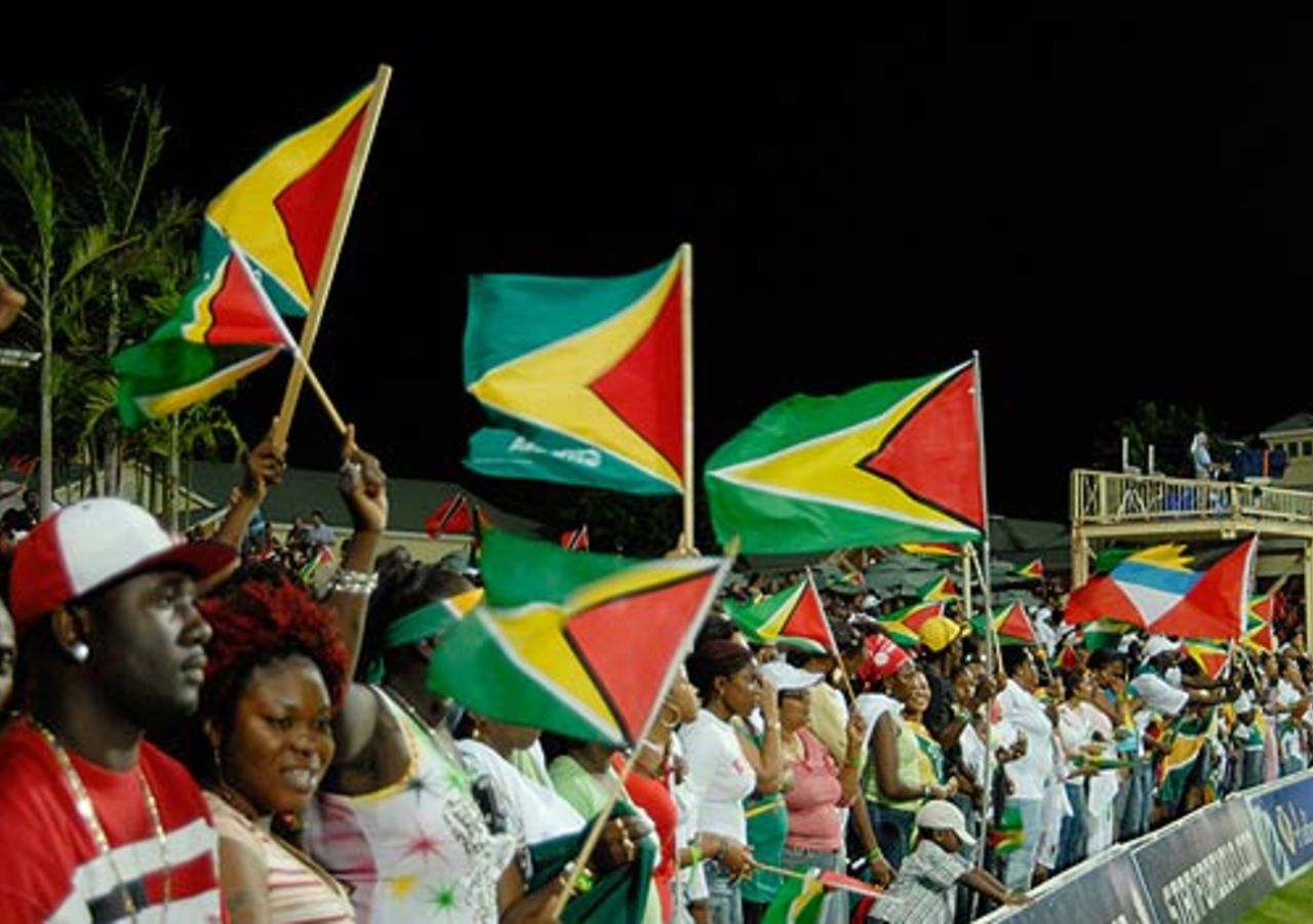 Proud Guyana fans sense a victory, Guyana v Trinidad & Tobago, Stanford 20/20 Final, St.John's, August 13, 2006 