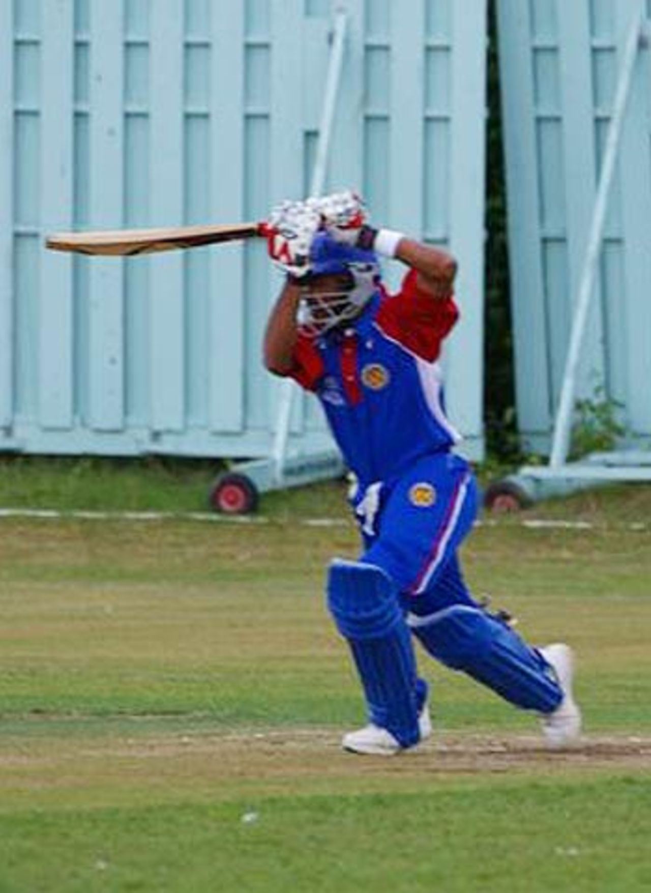 Steve Massiah on his way to 81 against Bermuda, ICC World Cricket League Americas Division, 7th match, King City, Ontario