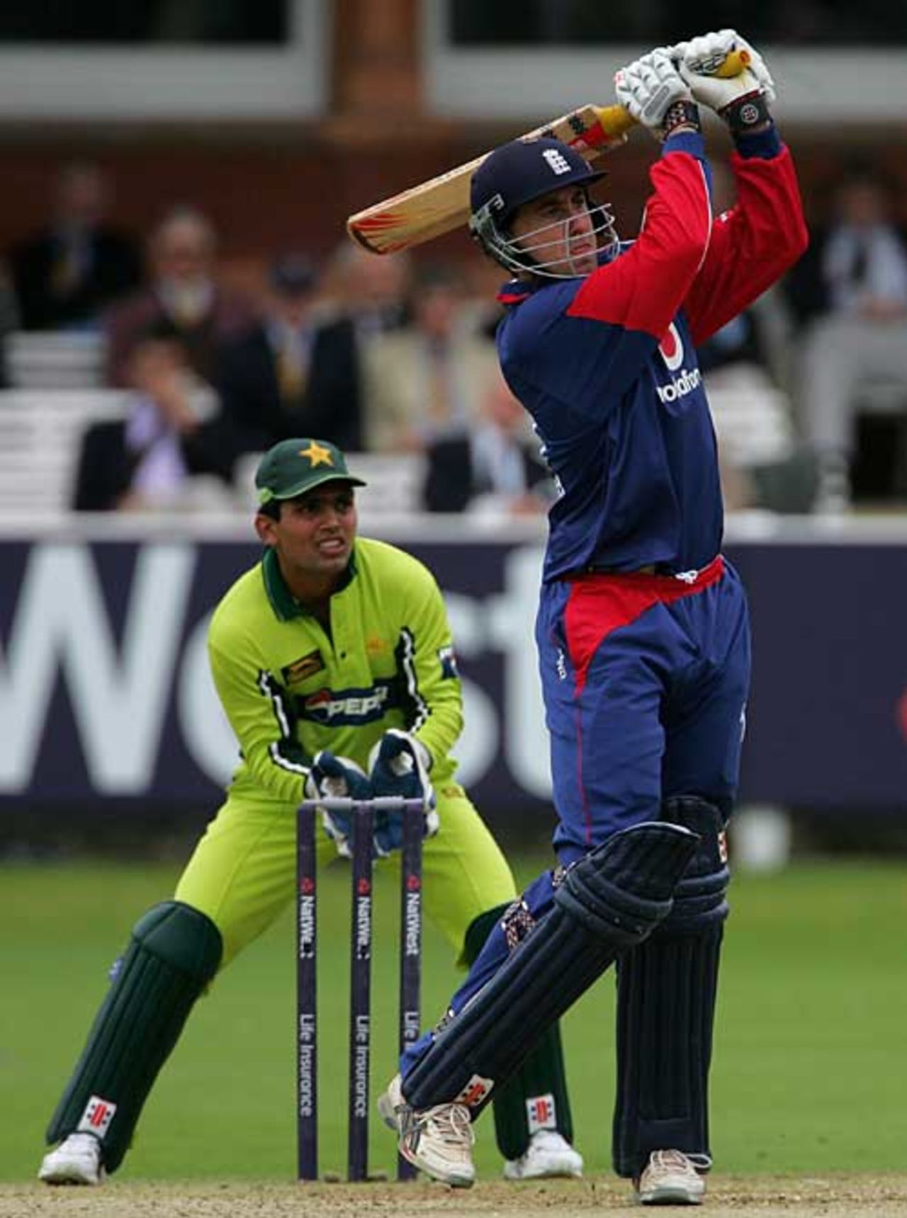 Rikki Clarke hits out during his 39 a career-best in ODIs, England v Pakistan, 2nd ODI, Lord's, September 2, 2006