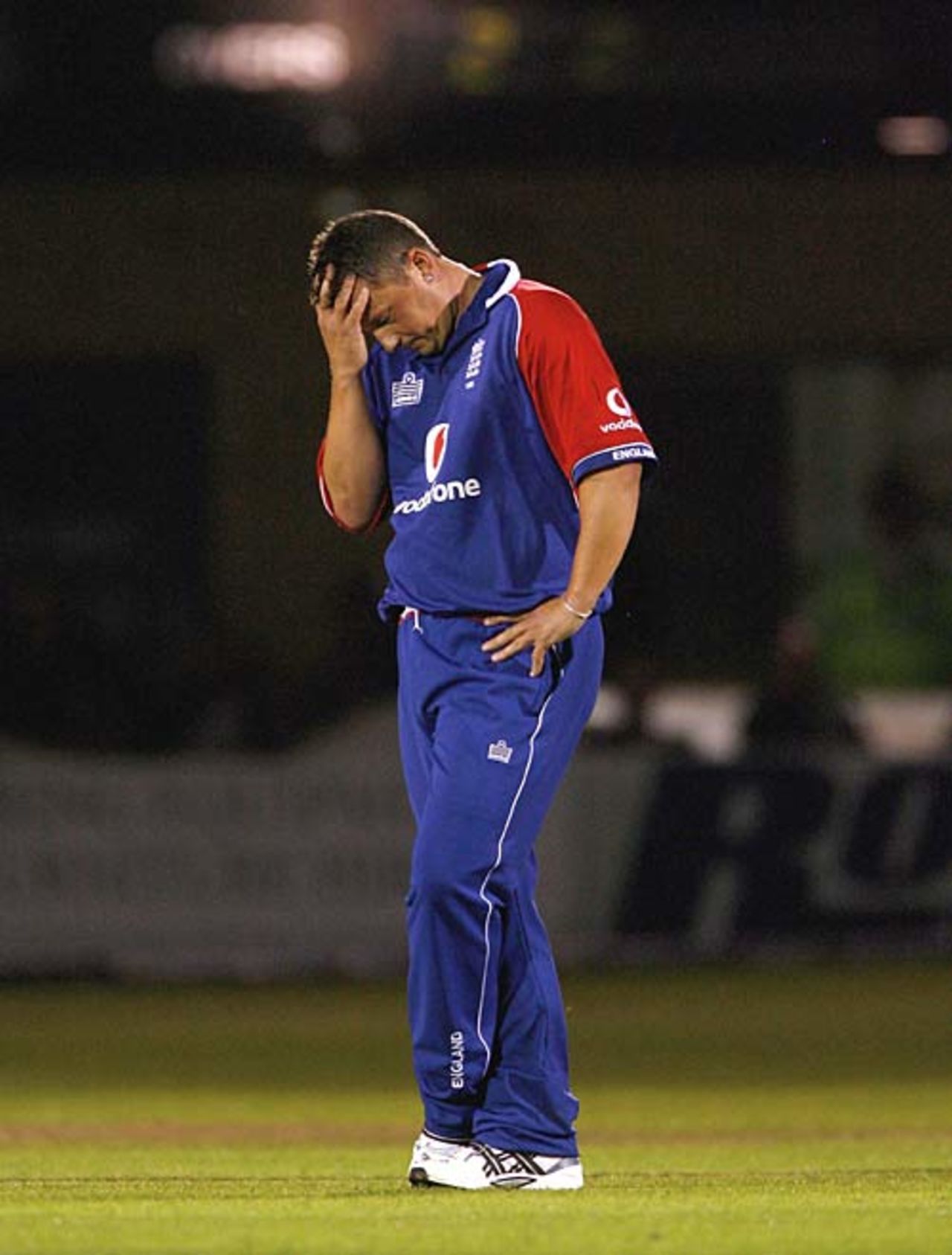 Darren Gough hangs his head after being smacked for another boundary, England v Pakistan, 1st ODI, Cardiff, August 30, 2006