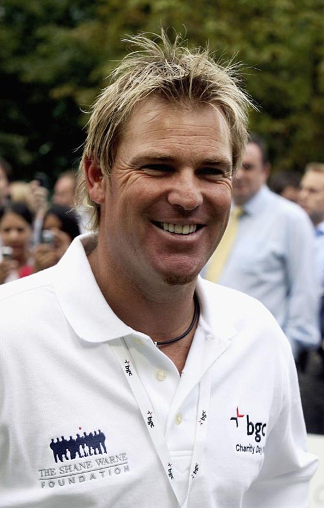 Shane Warne attends the BGC Charity Day 2006, at 1 Churchill Place in Canary Wharf, London, September 11, 2006