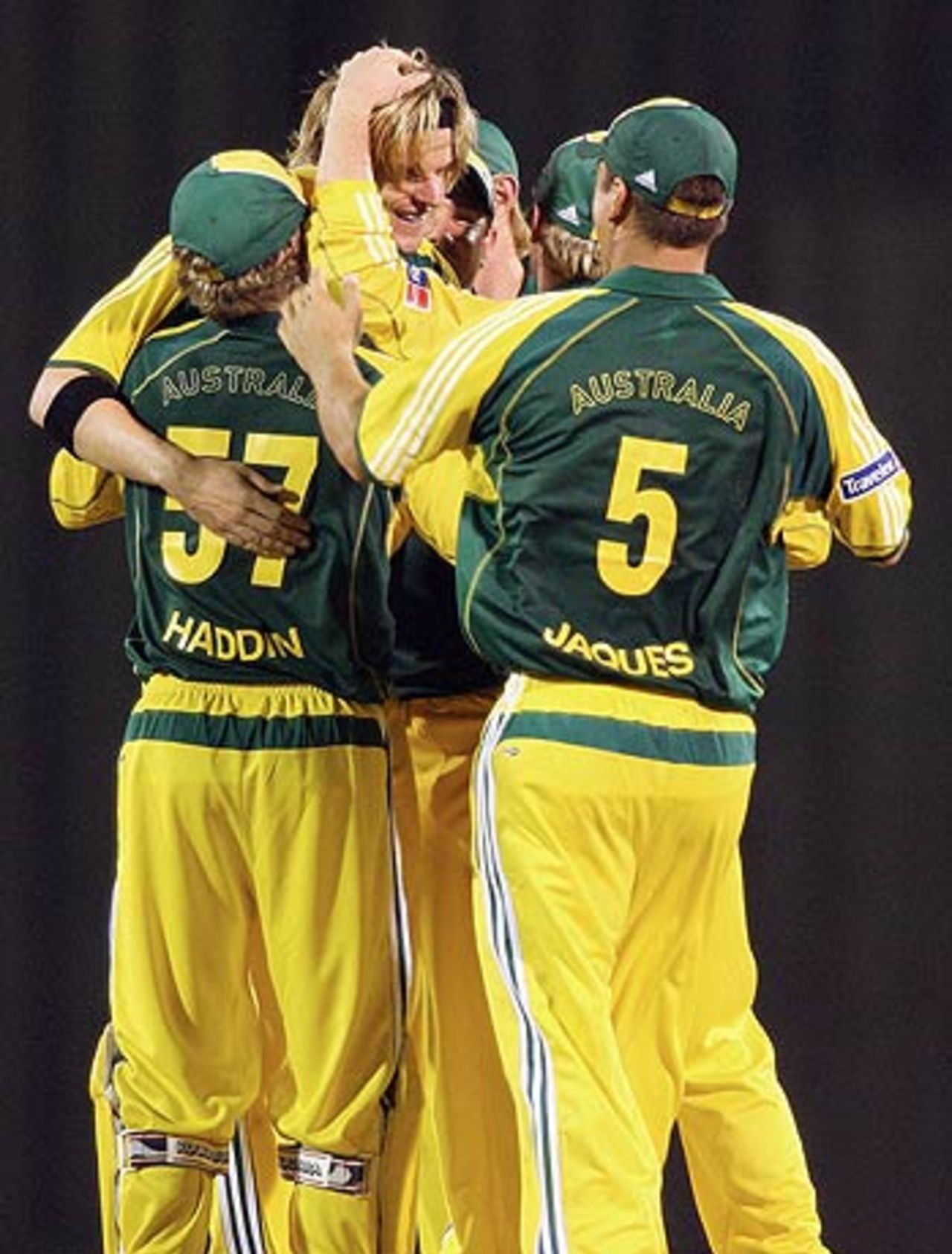 Australia celebrate another strike, Australia v West Indies, 1st match, DLF Cup, Kuala Lumpur, September 12, 2006