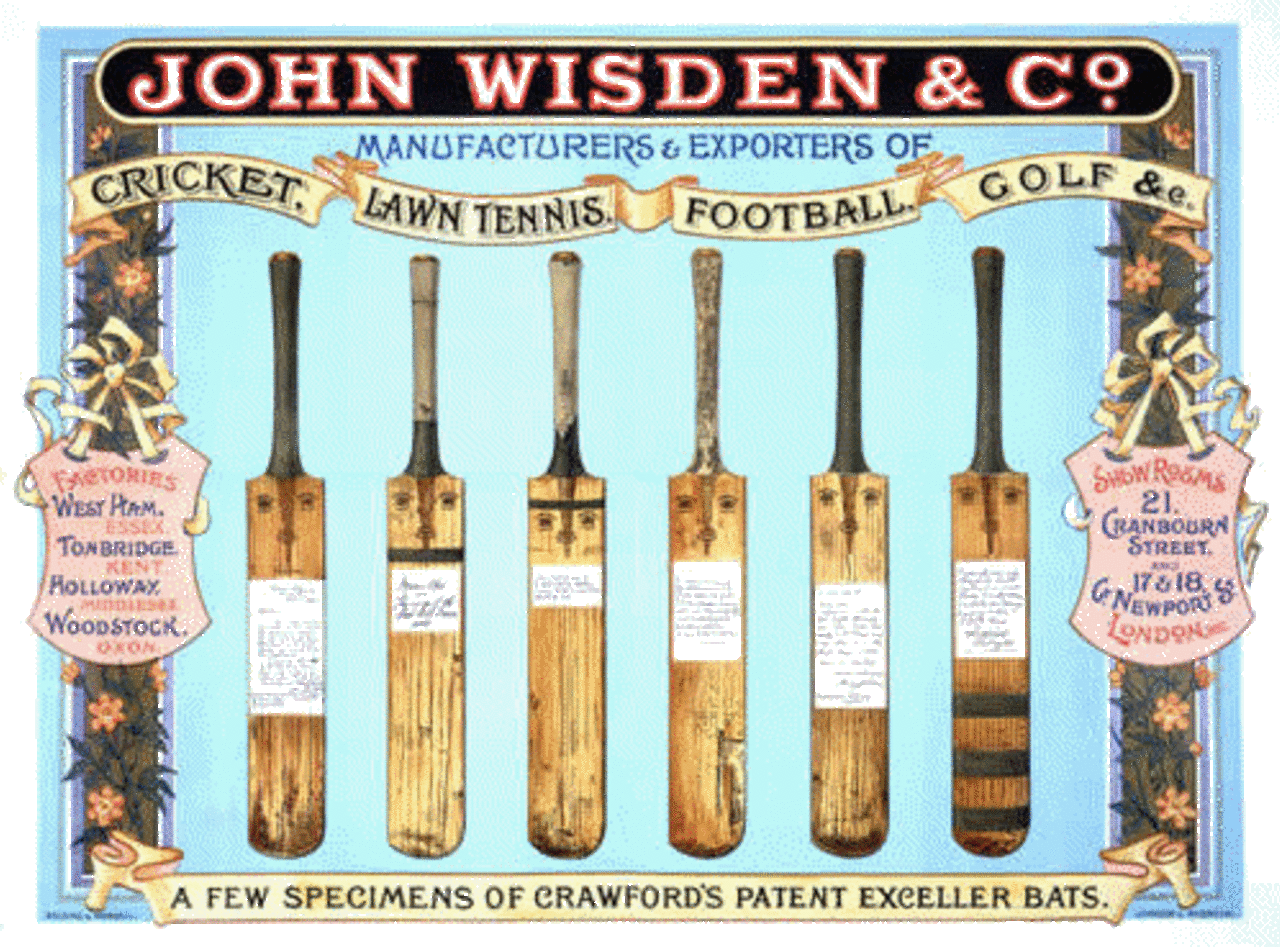 An image of John Wisden & Co.'s bat manufacturing firm