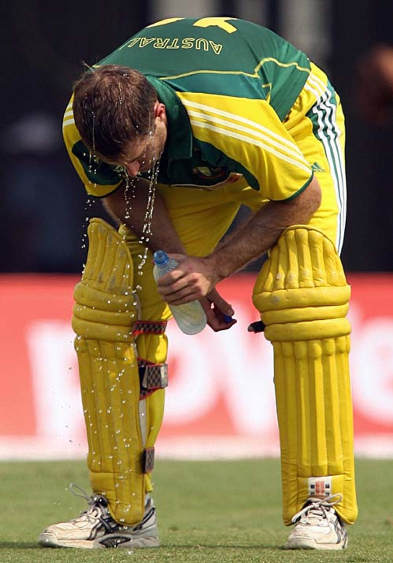 Simon Katich cools down, Australia v West Indies, 1st match, DLF Cup, Kuala Lumpur, September 12, 2006