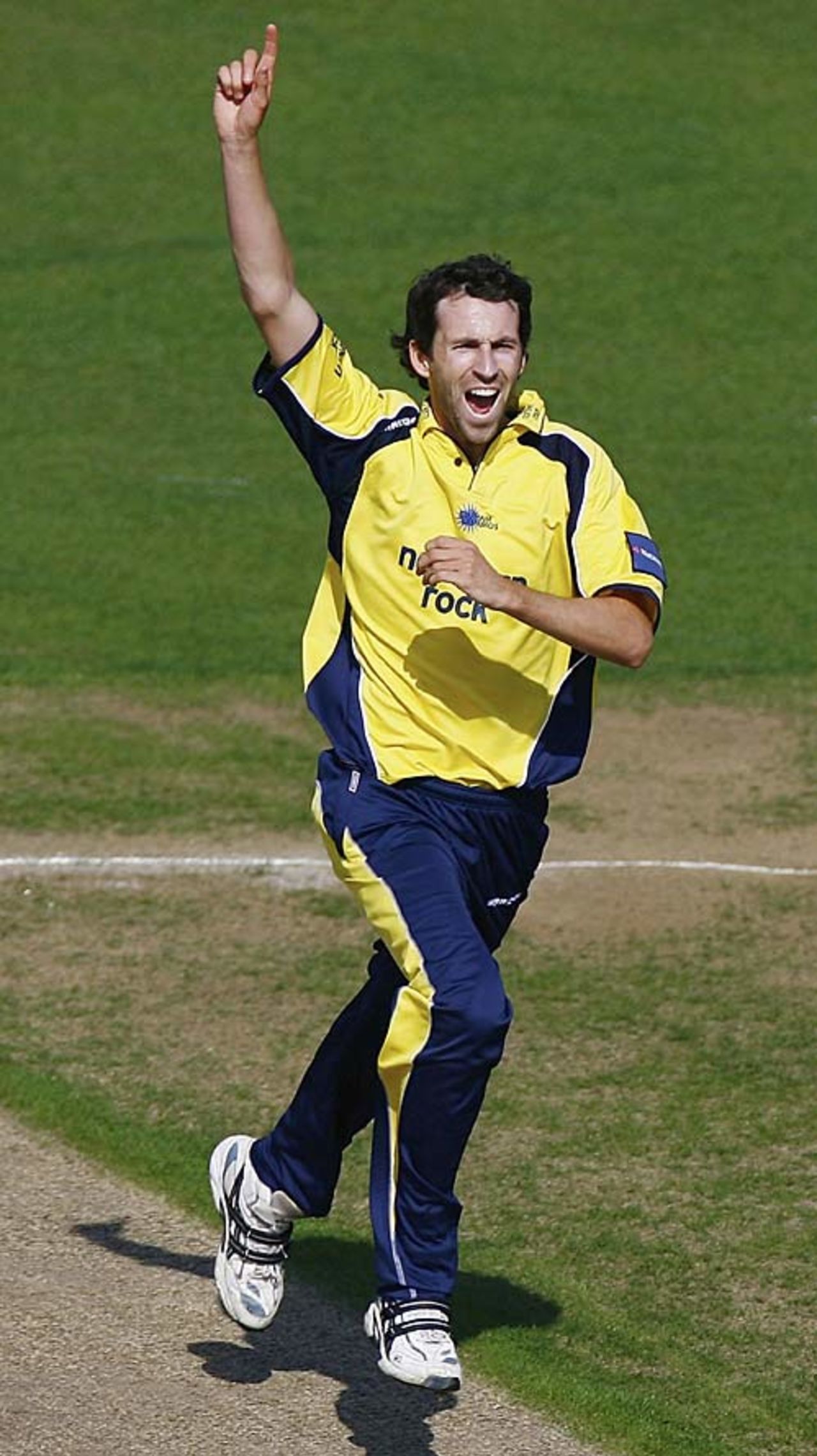 Graham Onions celebrates a wicket, Durham v Essex, Pro40, Chester-le-Street, September 17, 2006