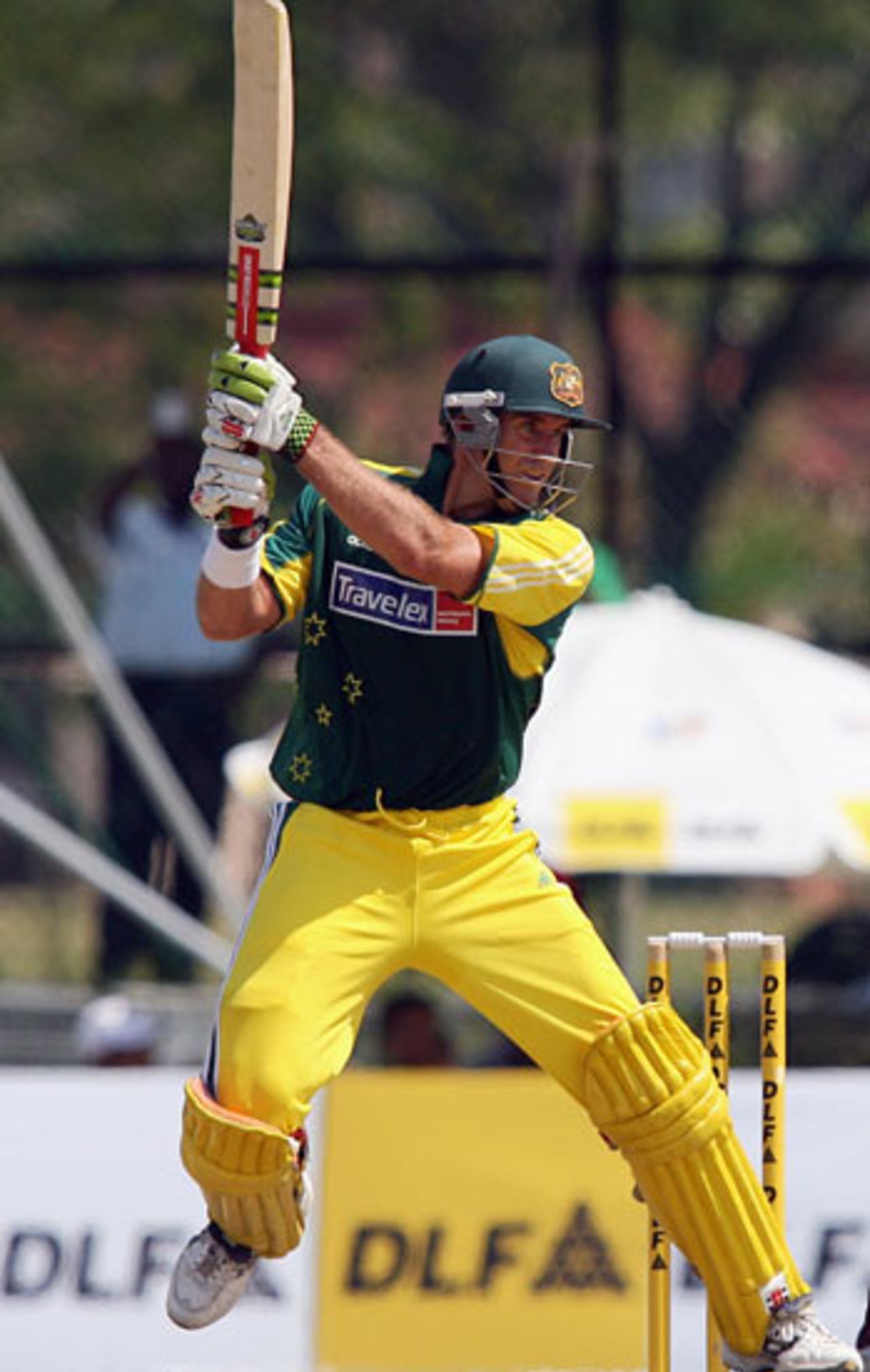 Matthew Hayden goes on the attack, Australia v West Indies, DLF Cup, Kuala Lumpur, September 18, 2006