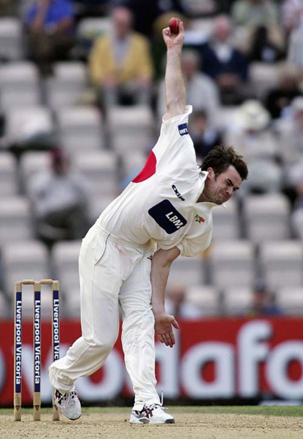 James Anderson sends down another delivery, Hampshire v Lancashire, County Championship, The Rose Bowl, September 21, 2006 