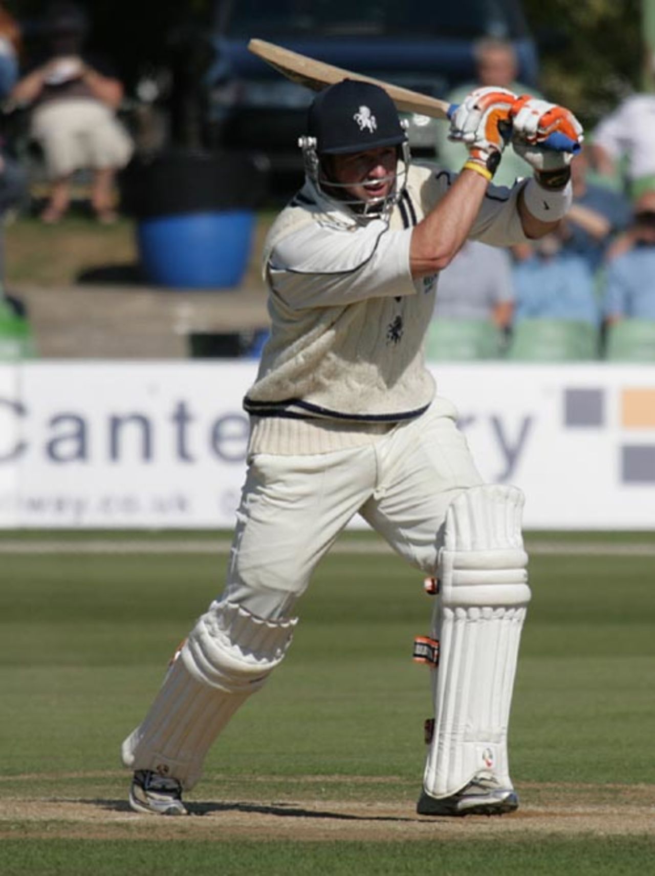 Darren Stevens drives on his way to a hundred, Kent v Middlesex, Canterbury, September 21, 2006