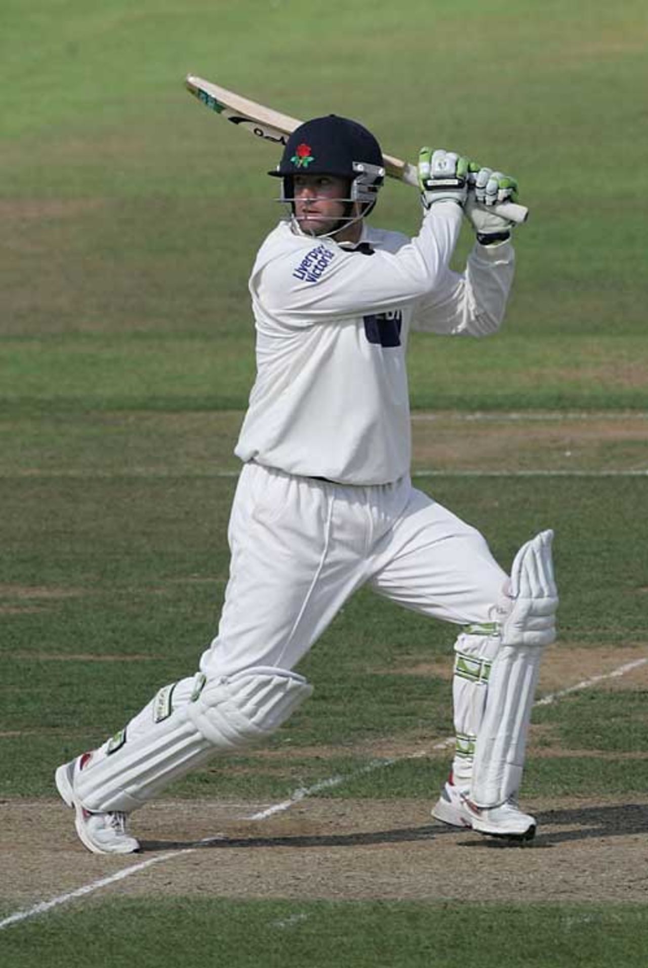 Nathan Astle plays a powerful cut on the final day of the Championship season, Hampshire v Lancashire, The Rose Bowl, September 23, 2006