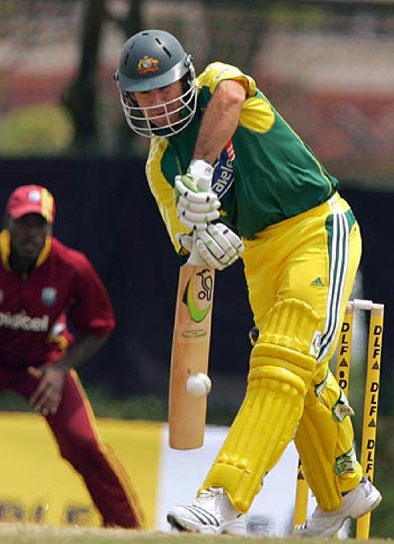 Ricky Ponting plays one off his pads, Australia v West Indies, DLF Cup final, September 24, 2006