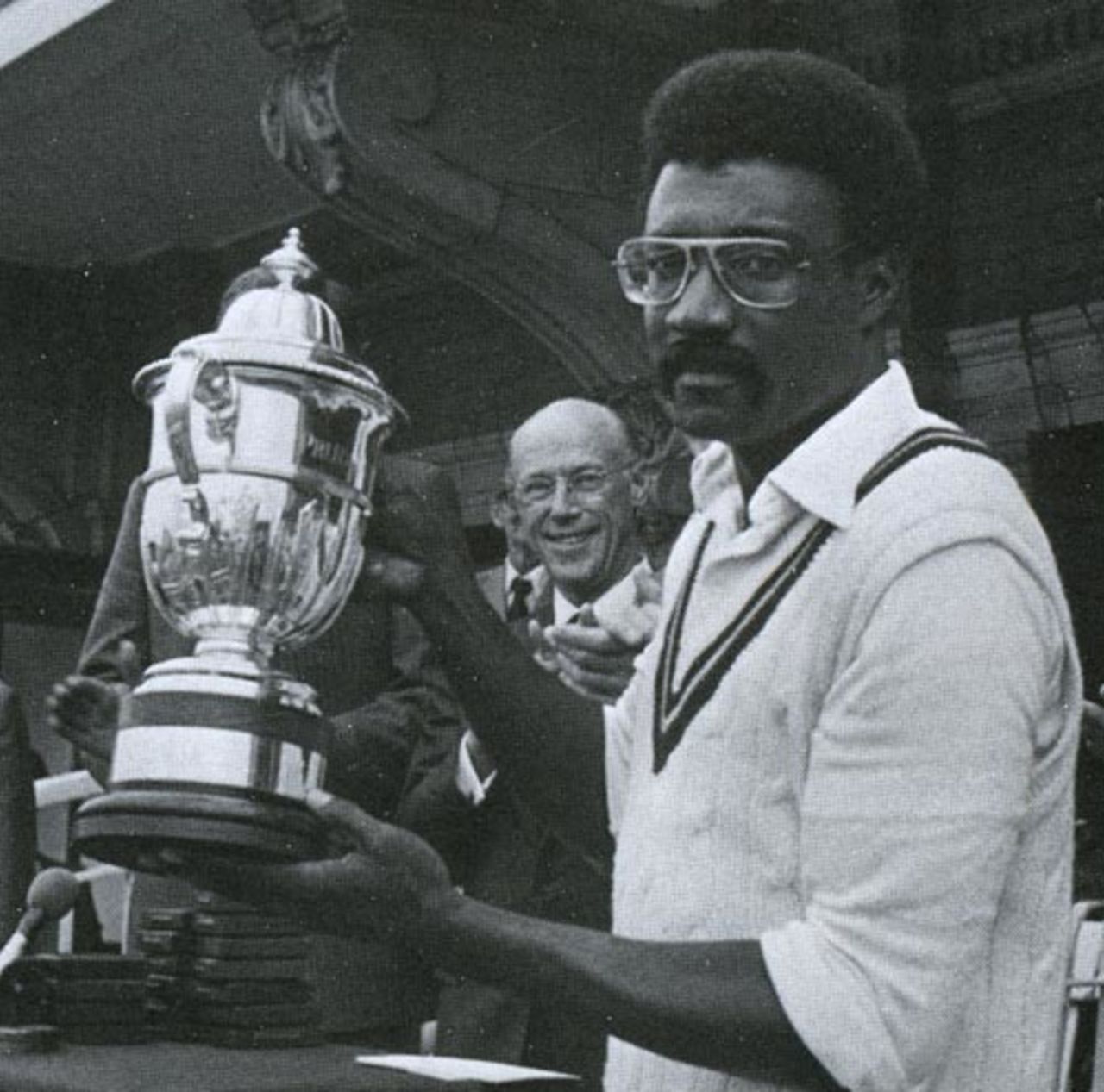 Clive Lloyd holds the World Cup after West Indies win in 1979, West Indies v England, Lord's, June 23, 1979