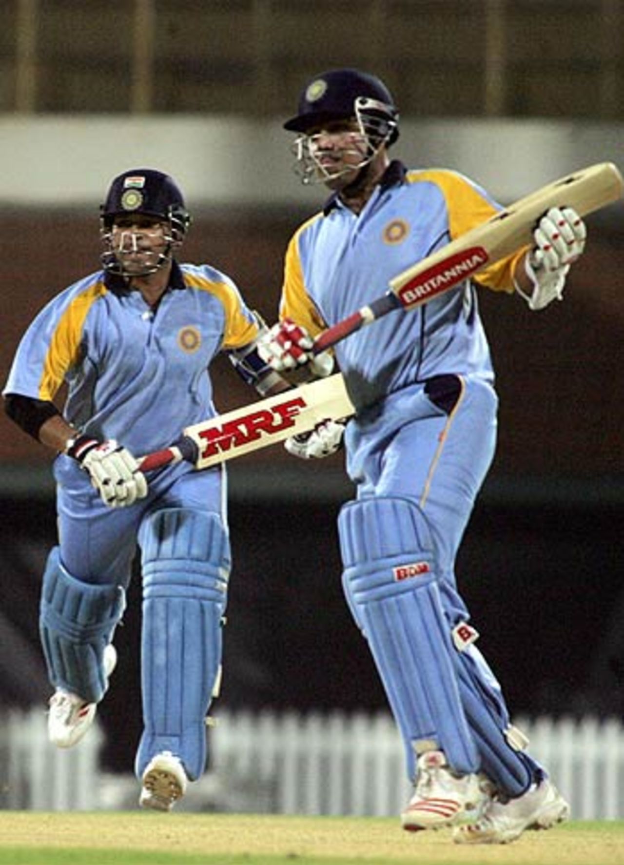 Sachin Tendulkar and Virender Sehwag added 96 for the opening wicket, India Blue v India Red, 1st match, Challenger Series, October 1, 2006
