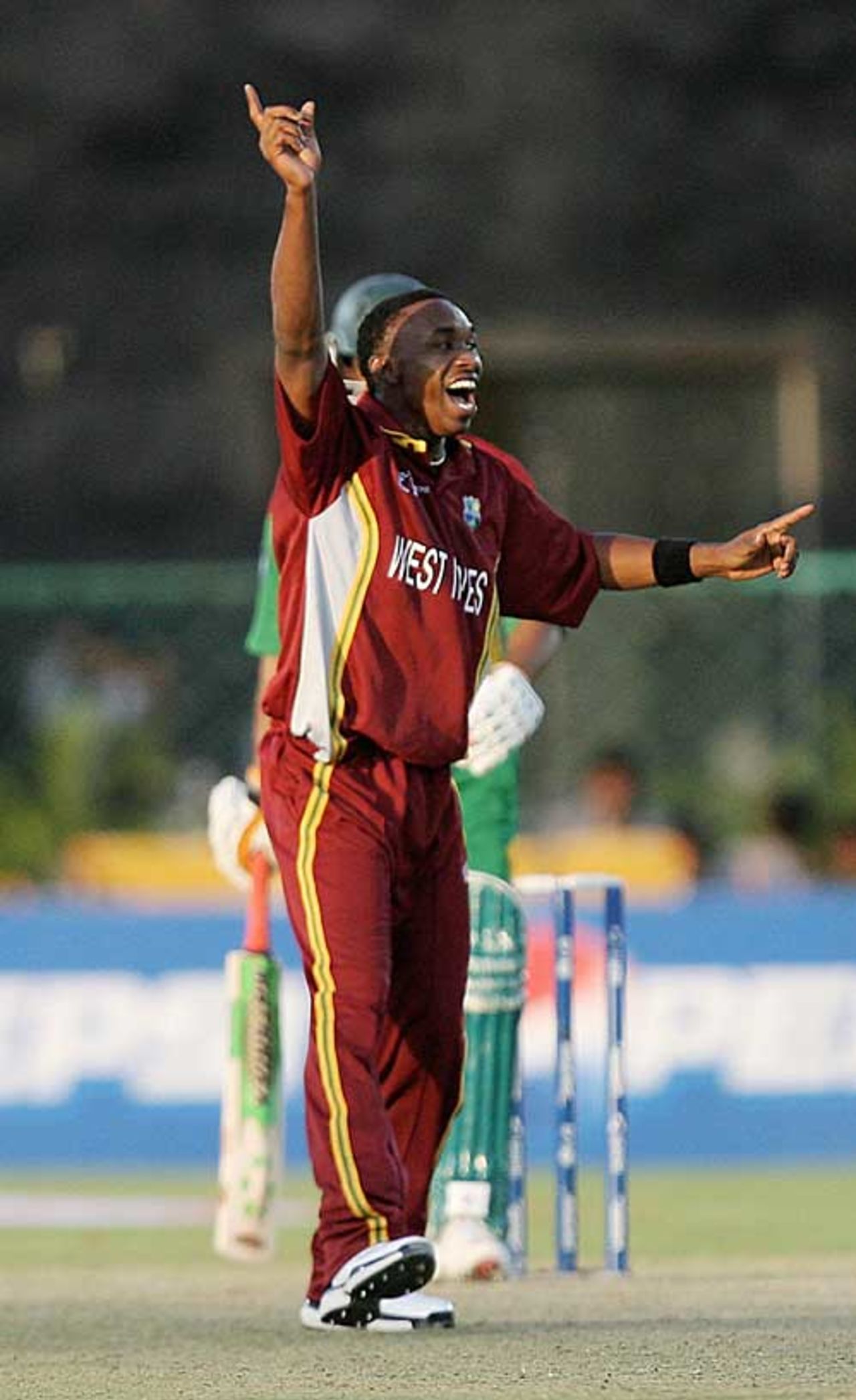 Dwayne Bravo collected career-best figures of 3 for 14, West Indies v Bangladesh, Champions Trophy, Jaipur, October 11, 2006