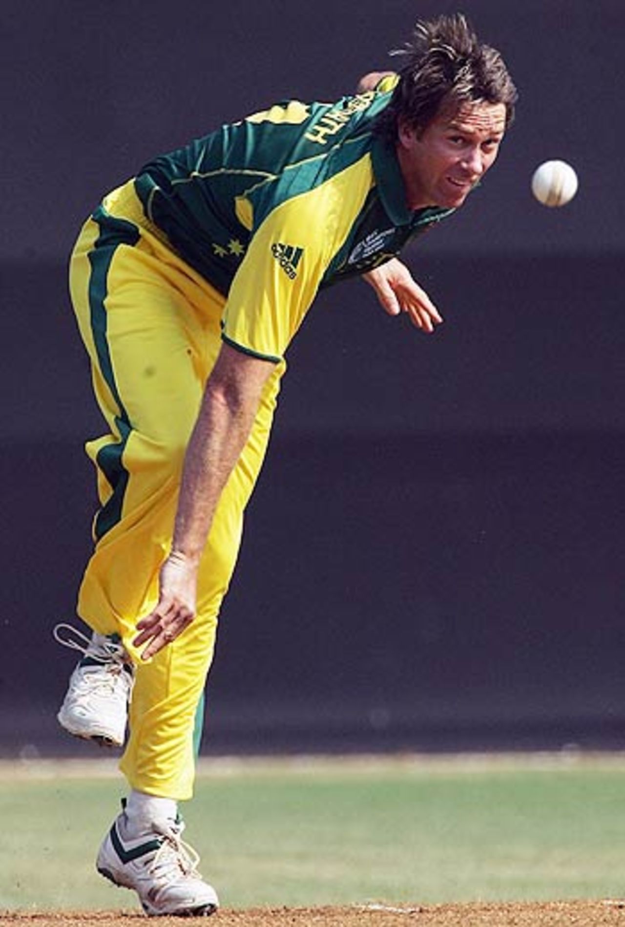 Glenn McGrath in action against the MCA President's XI, MCA President's XI v Australians, Mumbai, October 15, 2006