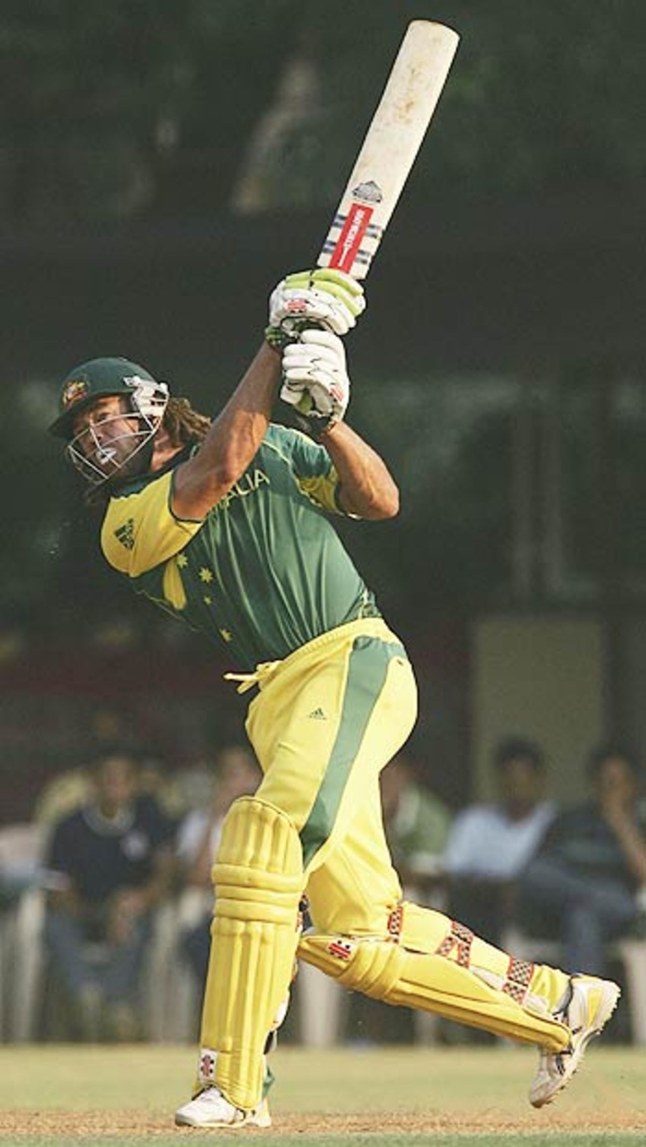 Andrew Symonds thumps one to the fence, MCA President's XI v Australians, Mumbai, October 15, 2006