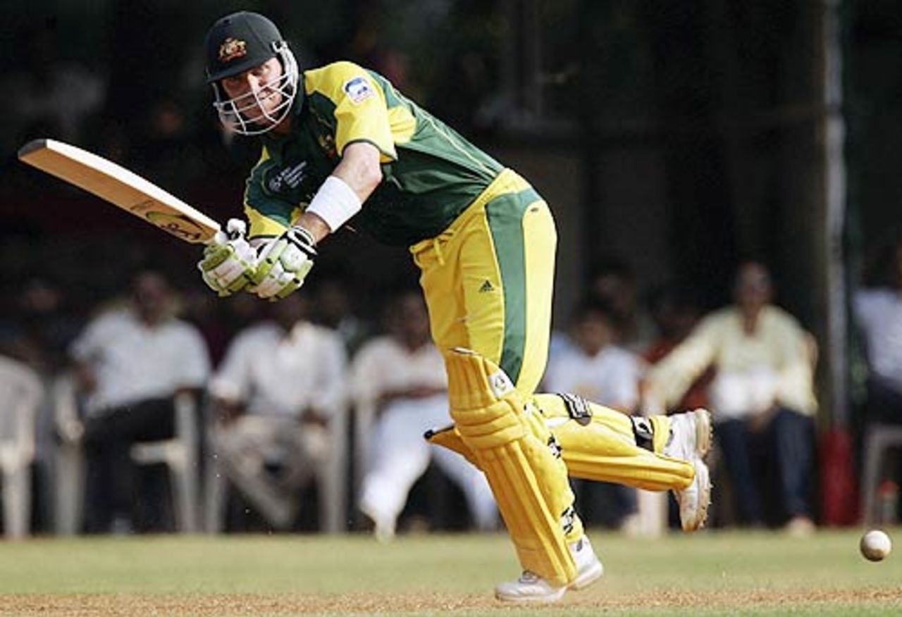 Damien Martyn caresses one off the legs, MCA President's XI v Australians, Mumbai, October 15, 2006