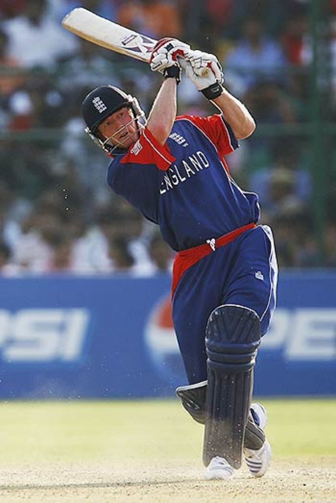 Paul Collingwood top-scored with 38 out of a dismal total of 125, India v England, 1st match, Champions Trophy, Sawai Mansingh Stadium, Jaipur, October 15, 2006