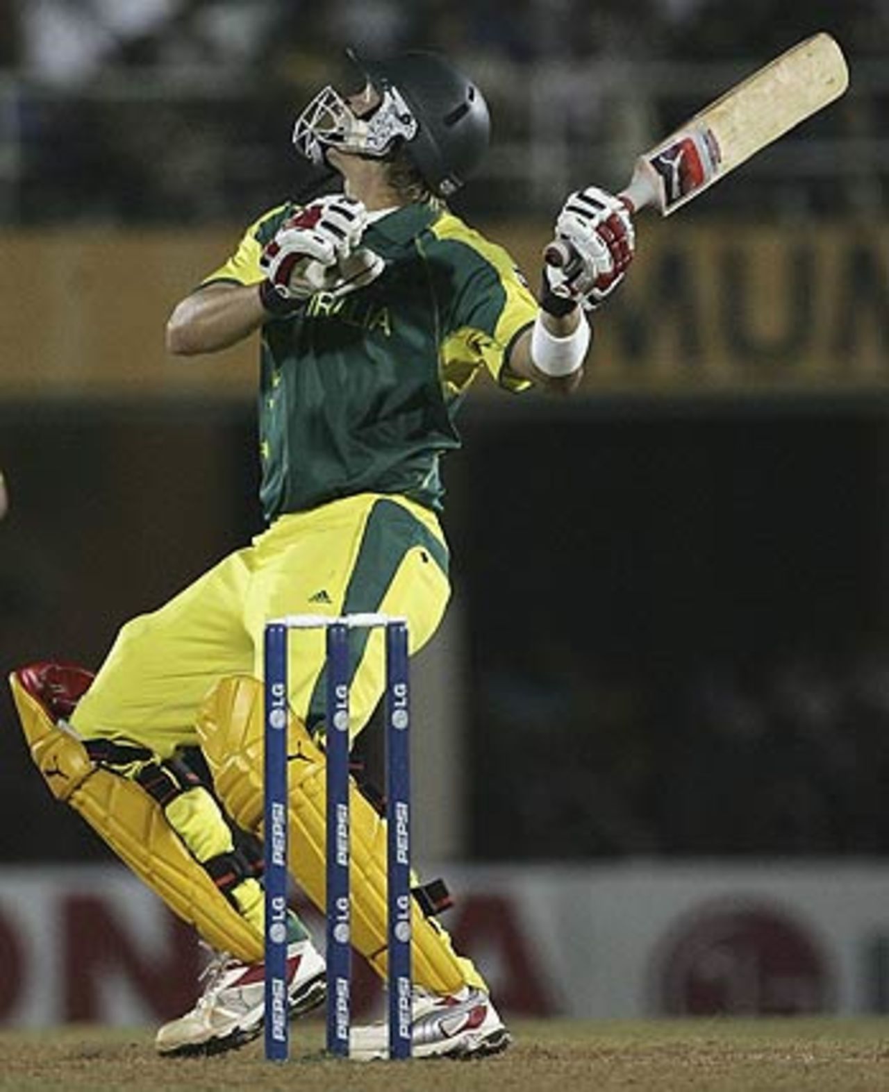 Shane Watson gets the pull shot completely wrong, Australia v West Indies, 4th match, Mumbai, October 18, 2006