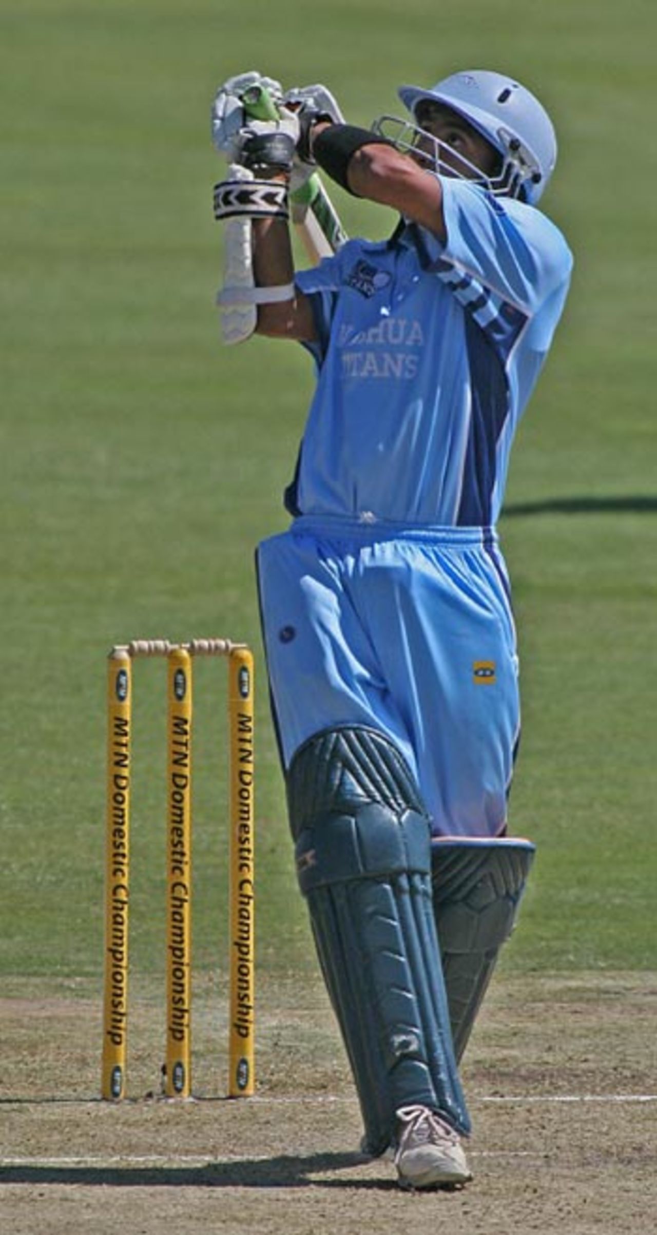 Gulam Bodi on the attack on his way to 96, Titans v Lions, Centurion, October 22, 2006