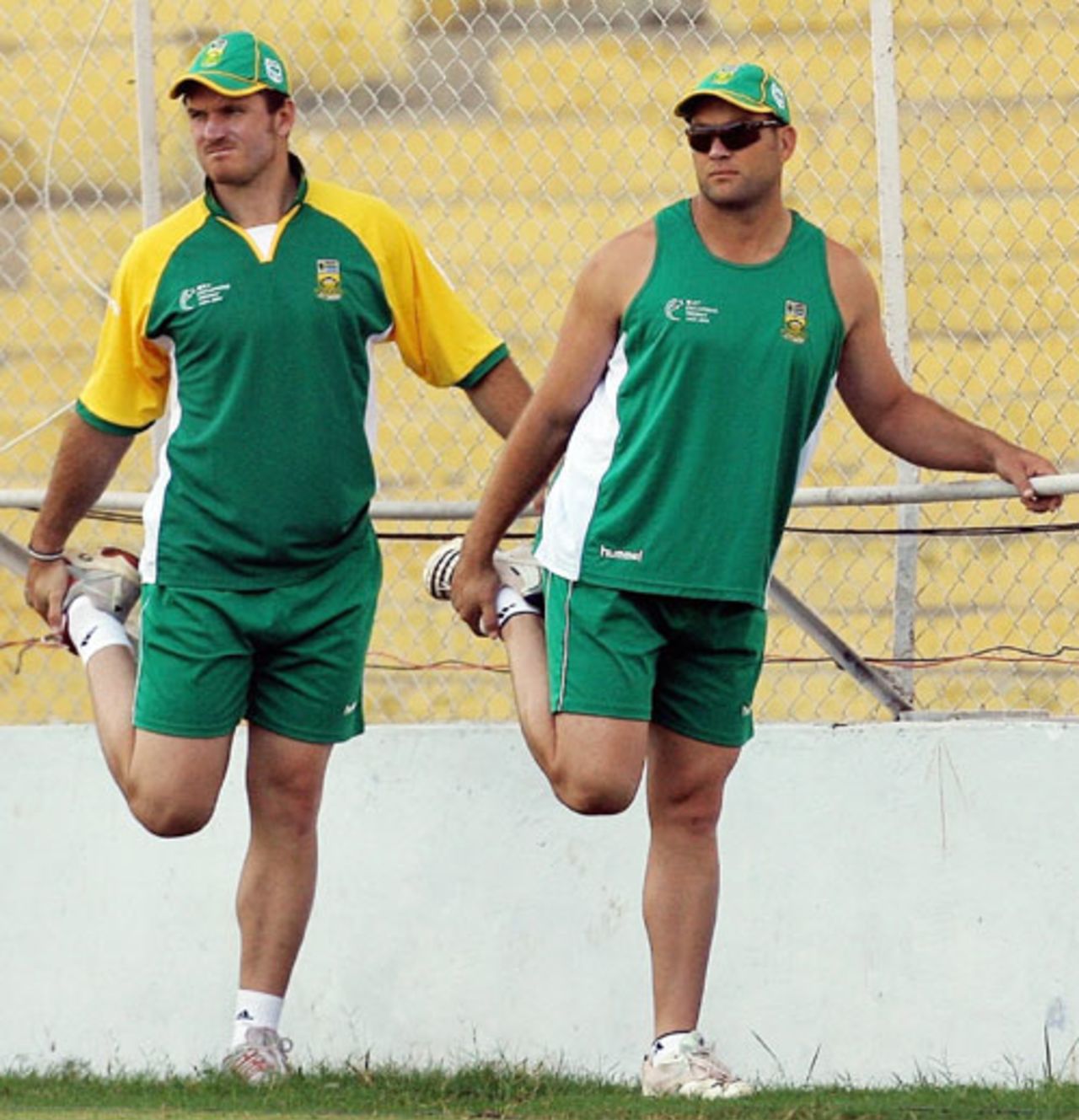 Graeme Smith and Jacques Kallis audition for <I>Strictly Come Dancing</I>, Ahmedabad, October 23, 2006
