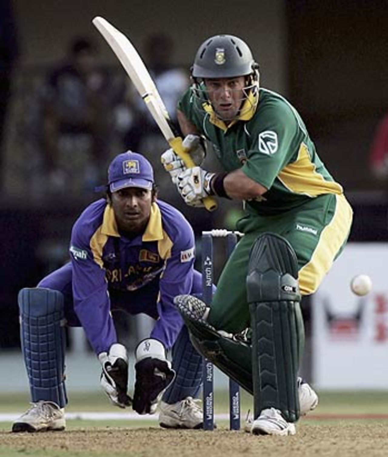 Mark Boucher shapes to play one, South Africa v Sri Lanka, 7th match, Champions Trophy, Ahmedabad, October 24, 2006