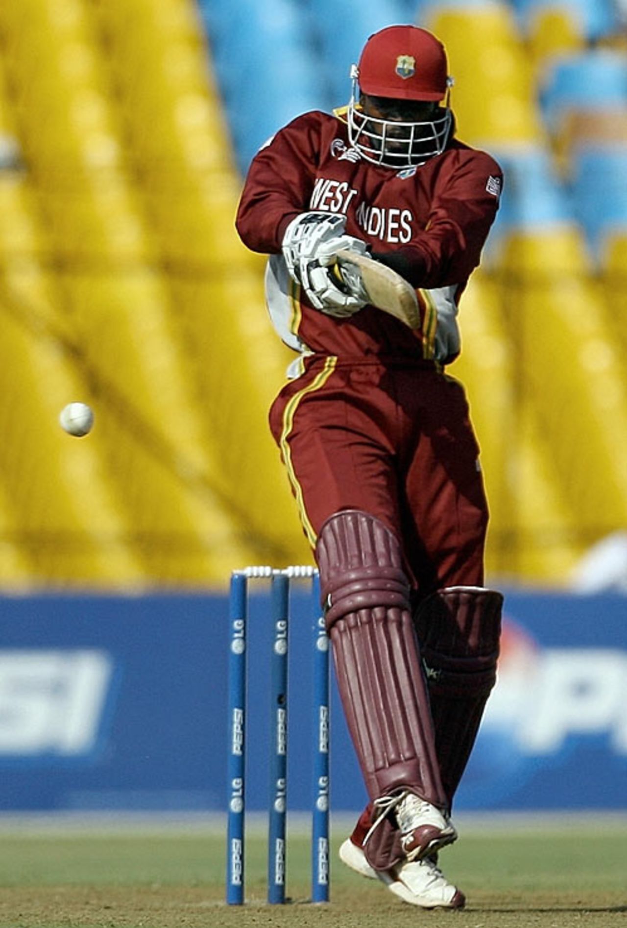 Chris Gayle pulls powerfully, 17th match, Champions Trophy, Ahmedabad, October 28, 2006