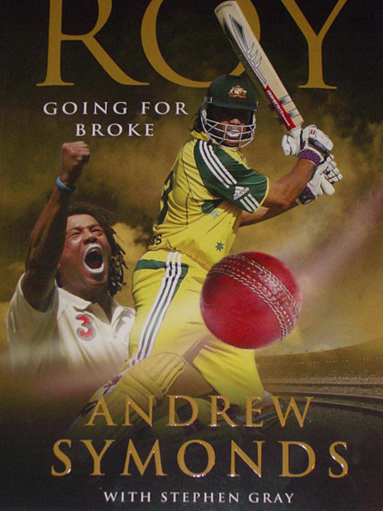 Front cover of Andrew Symonds' autobiography <i>Roy: Going for Broke</i>