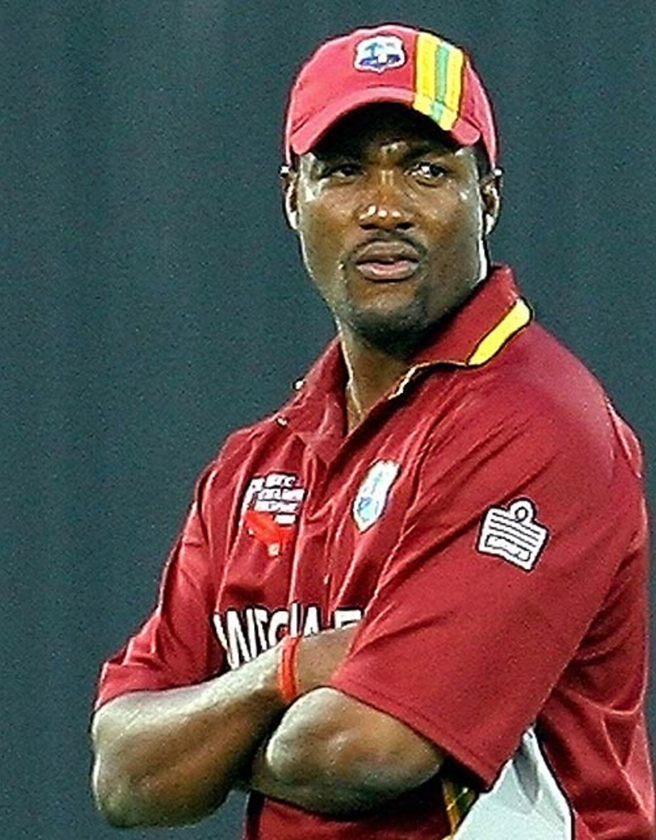 Brian Lara ponders his next move, South Africa v West Indies, 2nd semi-final, Champions Trophy, Jaipur, November 2, 2006