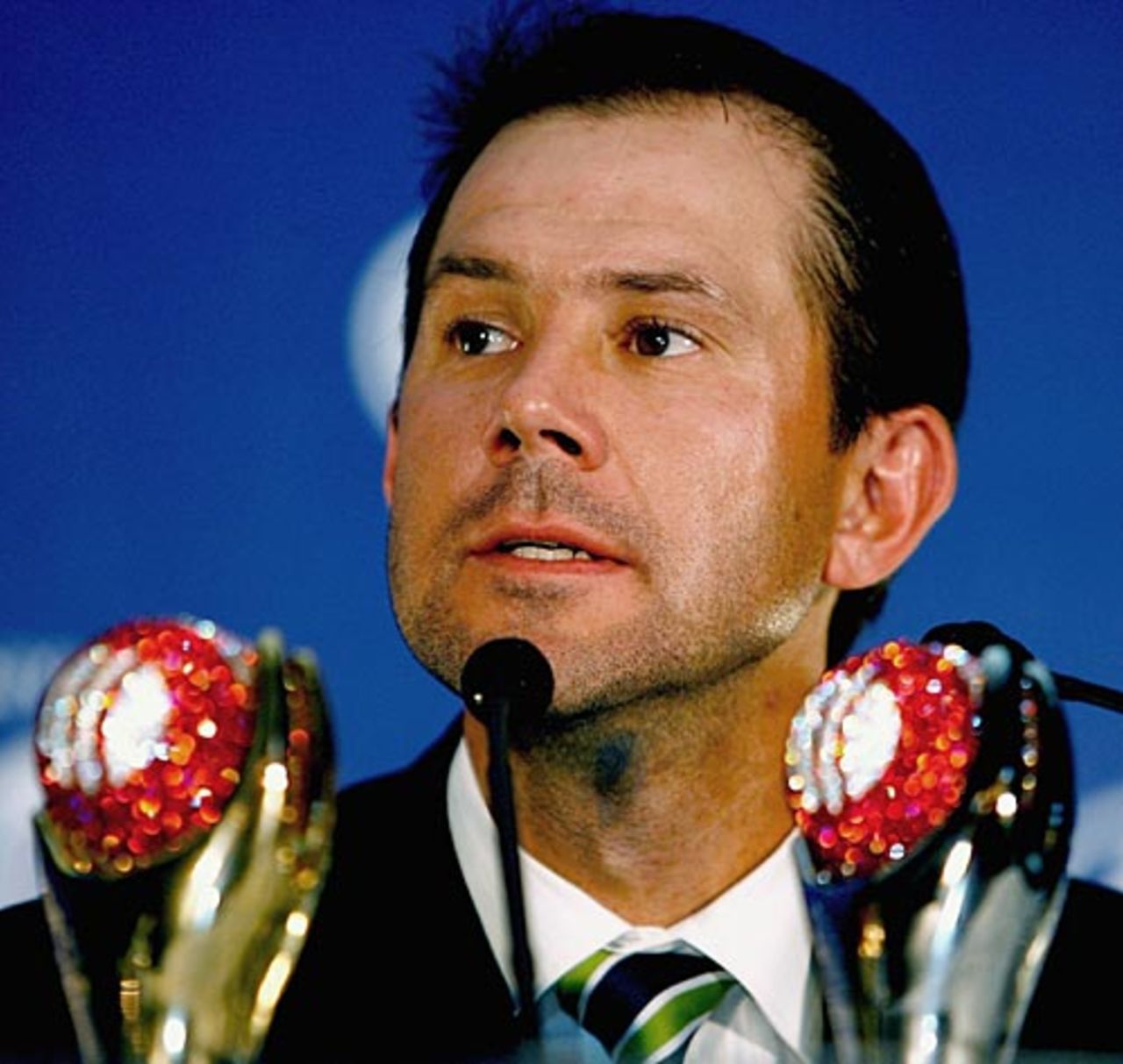 Ricky Ponting with his ICC Player of the Year and Test Player of the Year awards , ICC Awards, Mumbai, November 3, 2006