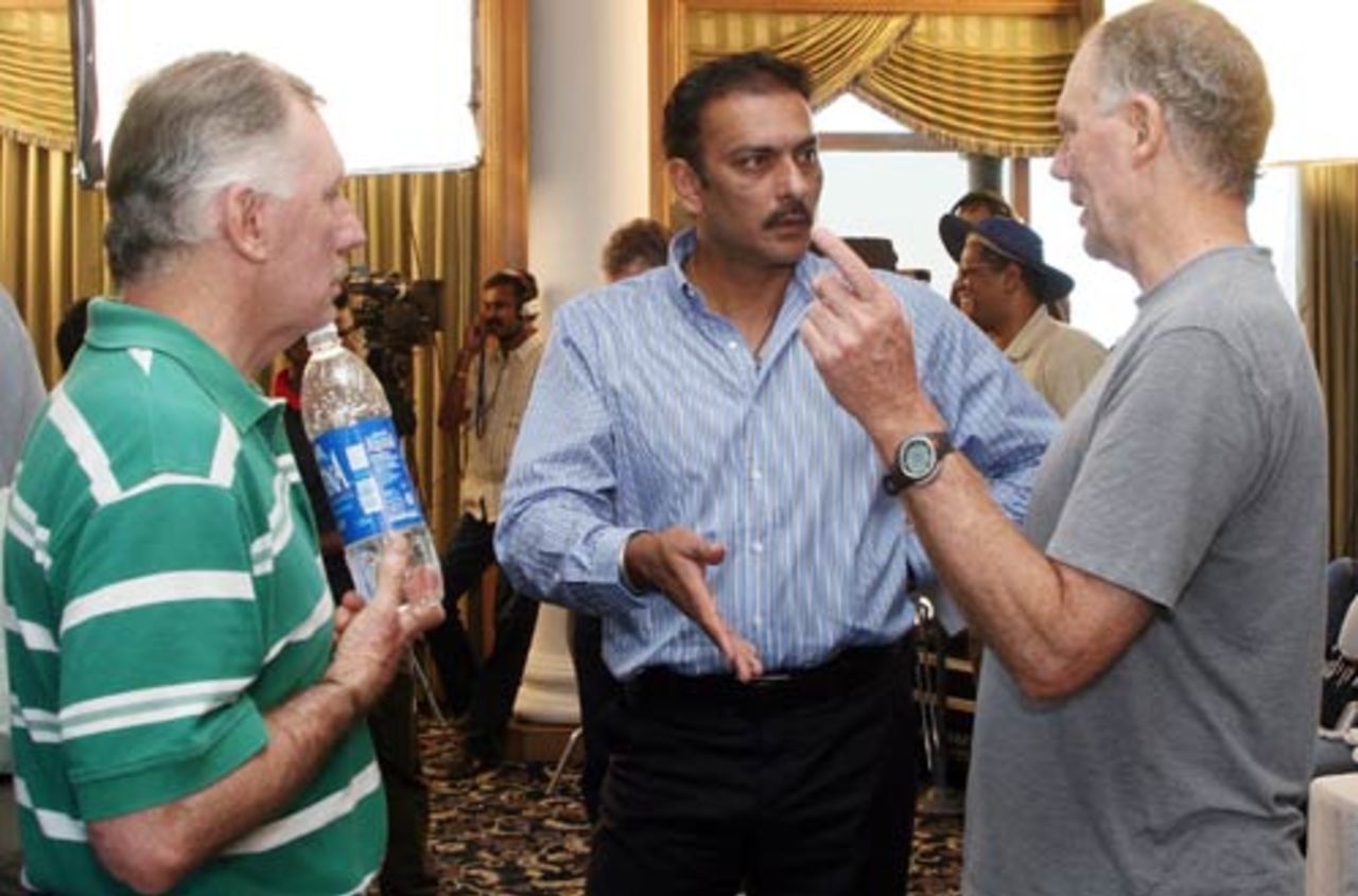 Greg Chappell, Ravi Shastri and Ian Chappell in conversation at Cricinfo's Round Table, in Mumbai, November 4, 2006