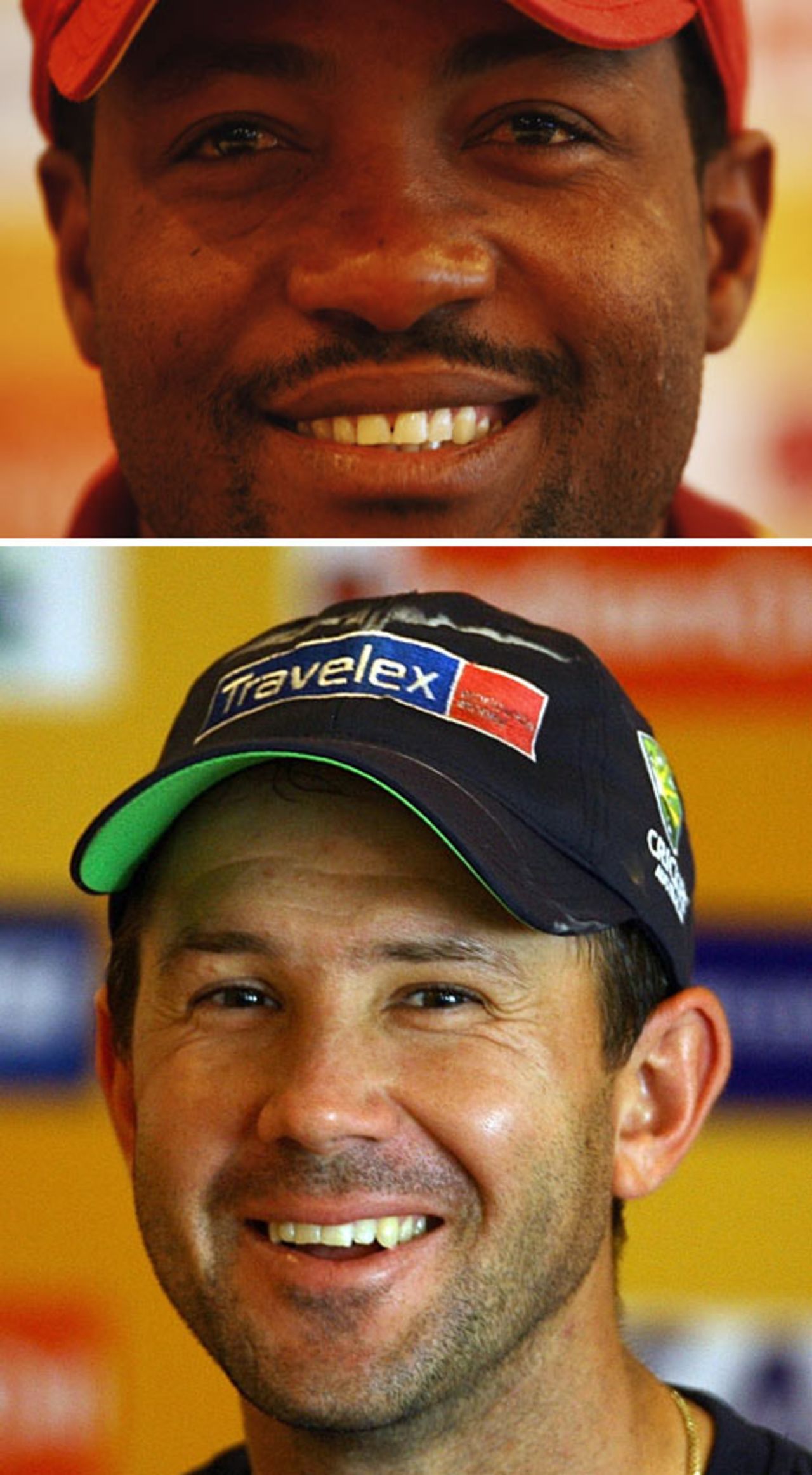The two captains for the ICC Champions Trophy, Brian Lara and Ricky Ponting, Mumbai, November 4, 2006