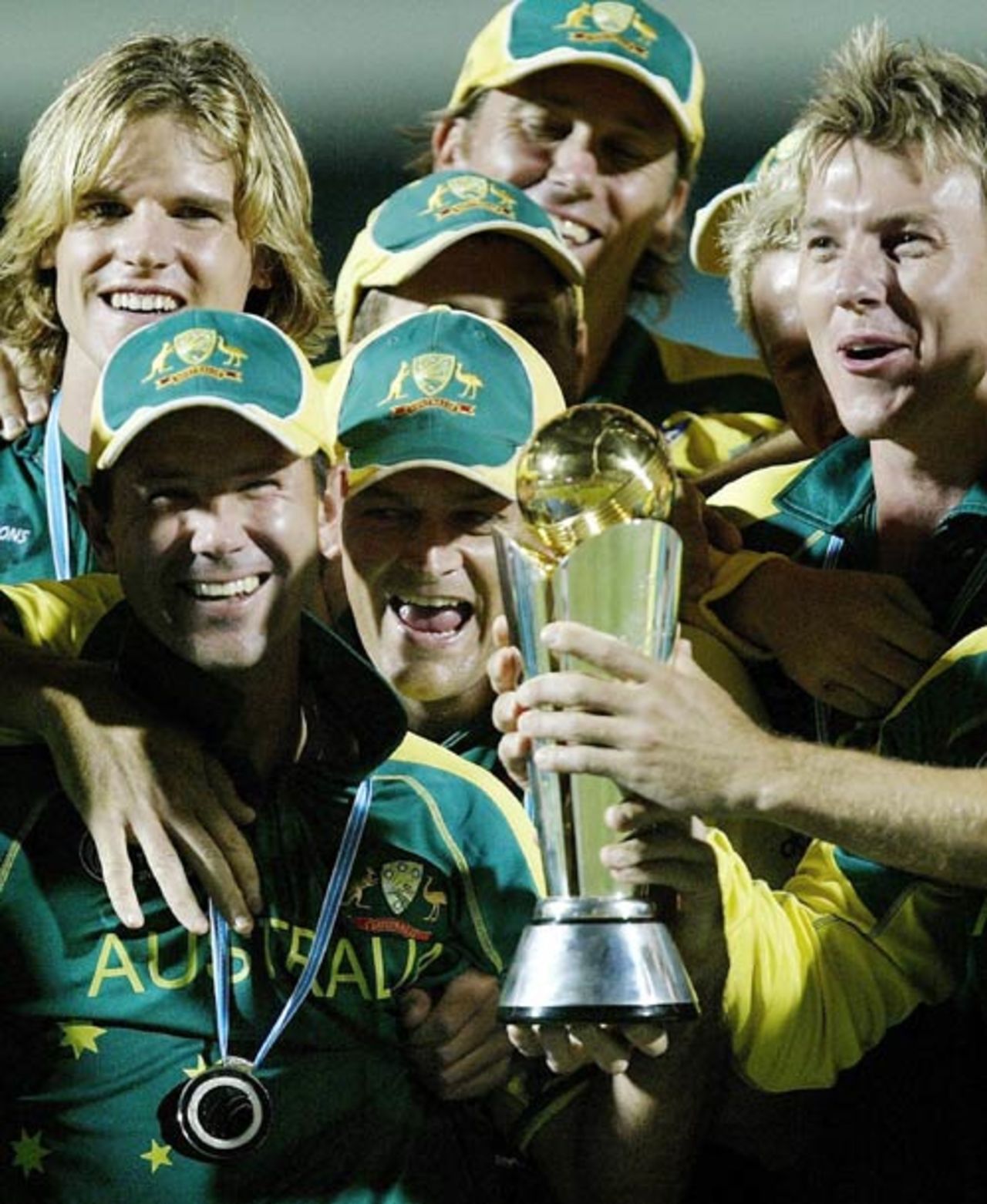 The wait is over: Australia win the Champions Trophy for the first time West Indies v Australia, Champions Trophy final, Mumbai, November 5, 2006