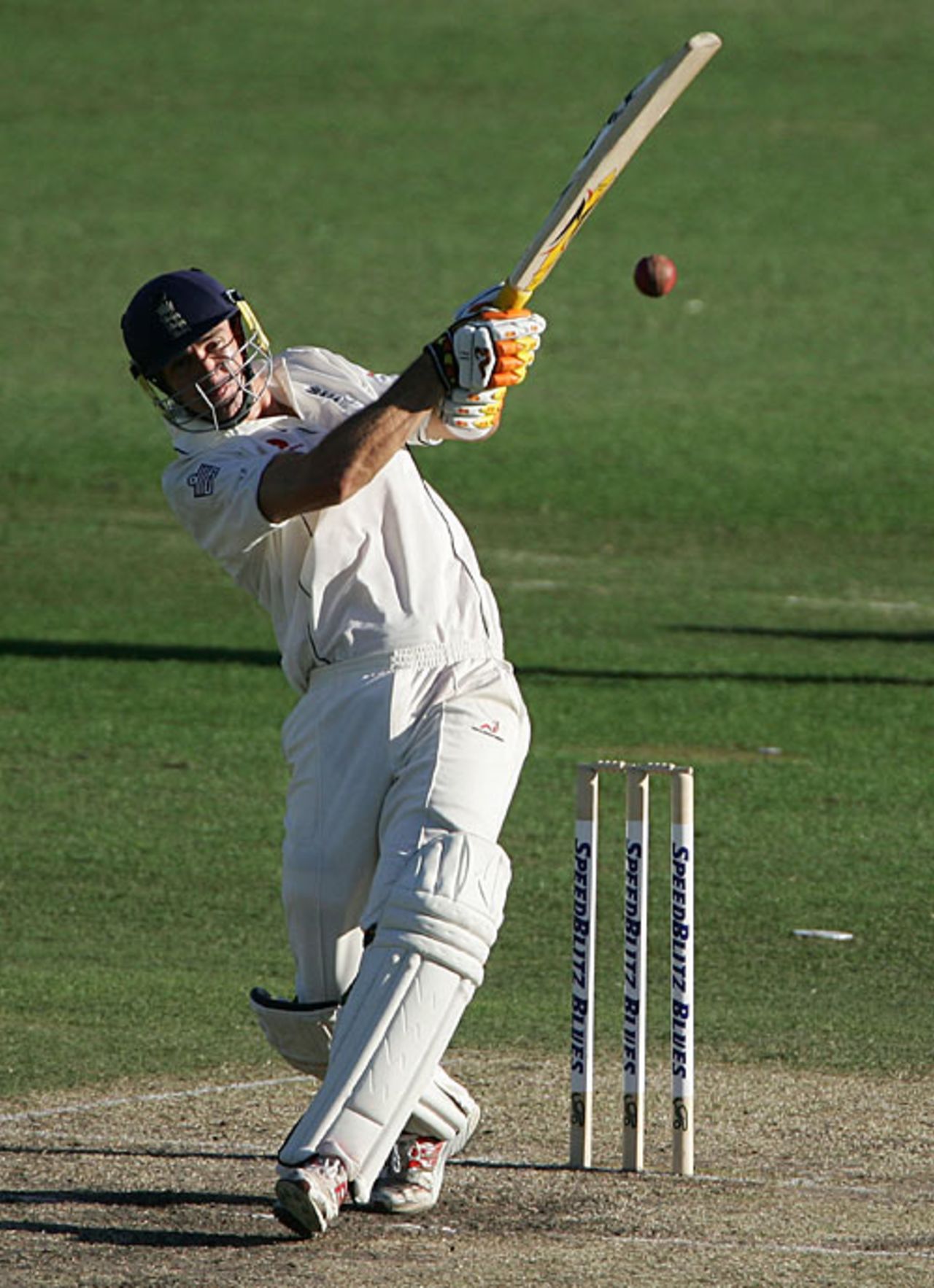 Kevin Pietersen launches another four over midwicket, New South Wales v England, Sydney, November 13, 2006