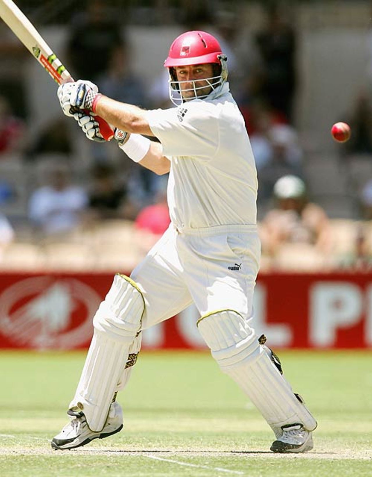 Darren Lehmann caused the England bowlers some problems, South Australia v England XI, 1st day, Adelaide, November 17, 2006