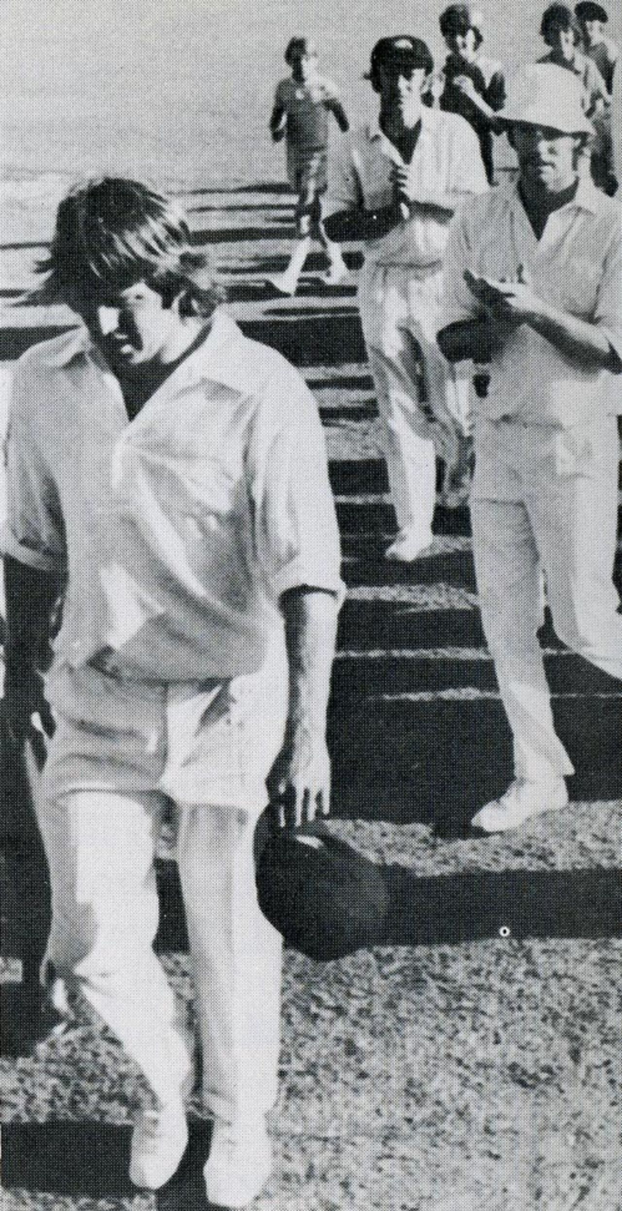 Jeff Thomson walks off after destroying England with 6 for 46, Australia v England, 1st Test, Brisbane, December 2, 1974 