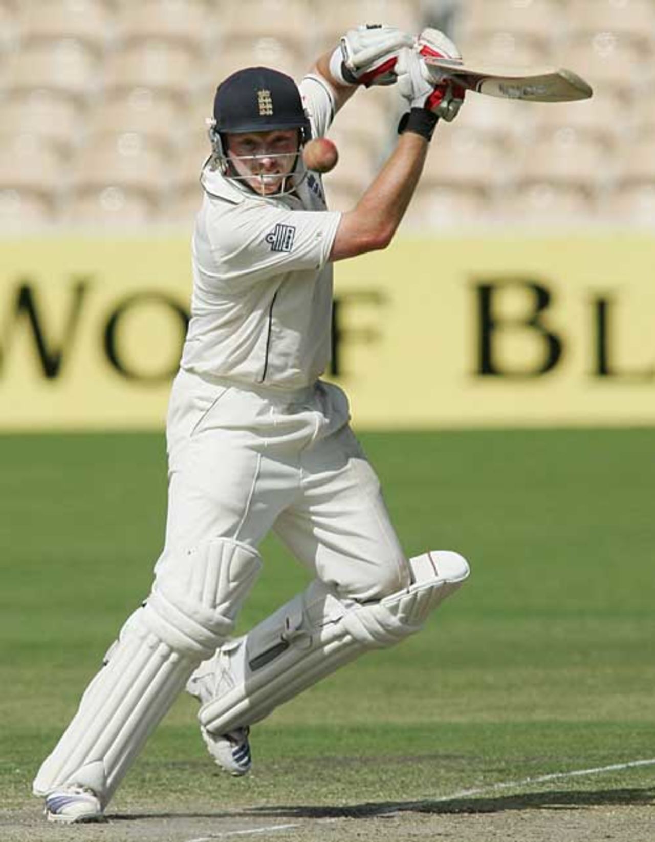 Textbook: Ian Bell forces through the off side during his century, South Australia v England XI, Adelaide Oval, November 18, 2006