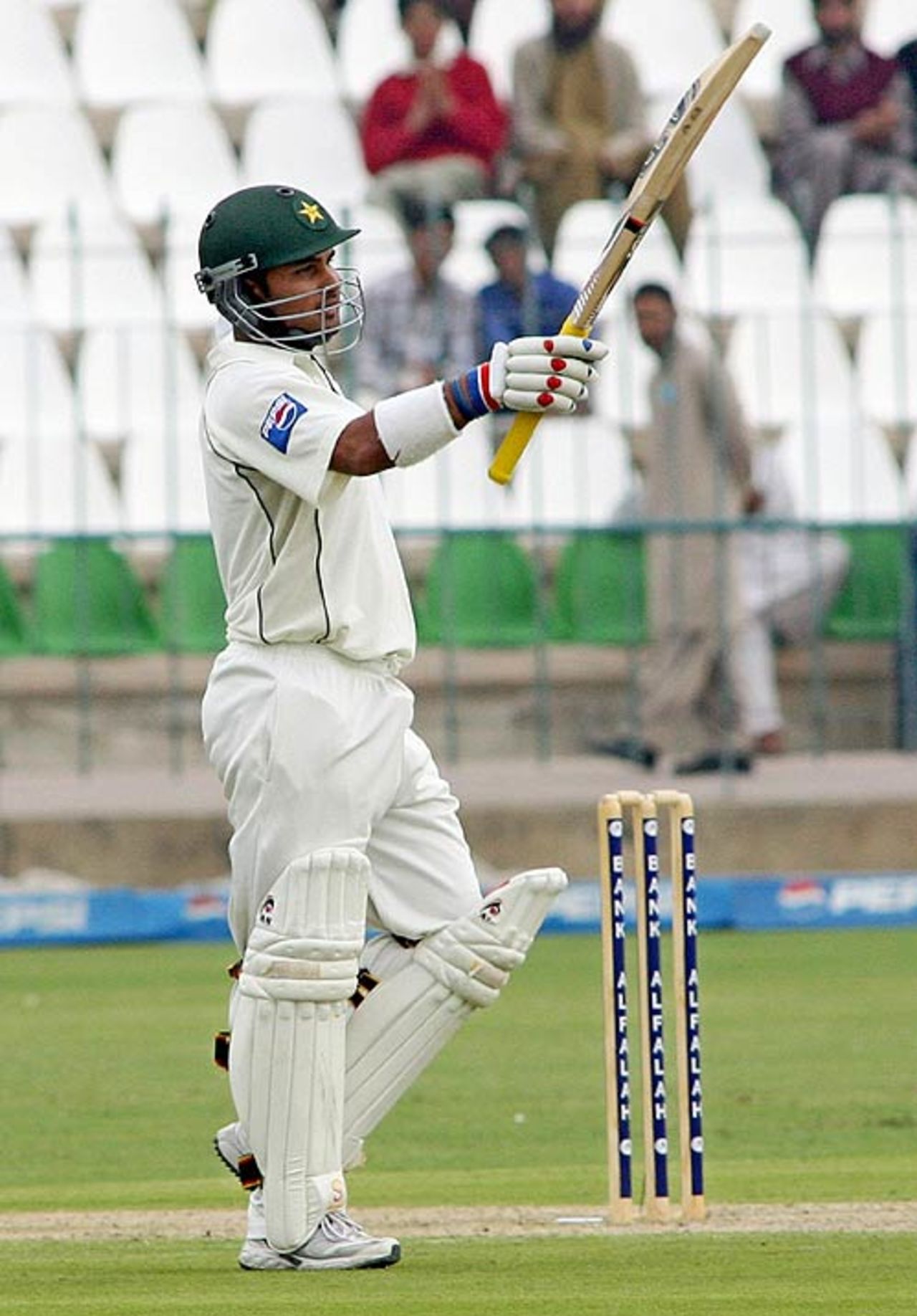 Imran Farhat celebrates his fifty, Pakistan v West Indies, 2nd Test, Multan, 1st day, November 19, 2006