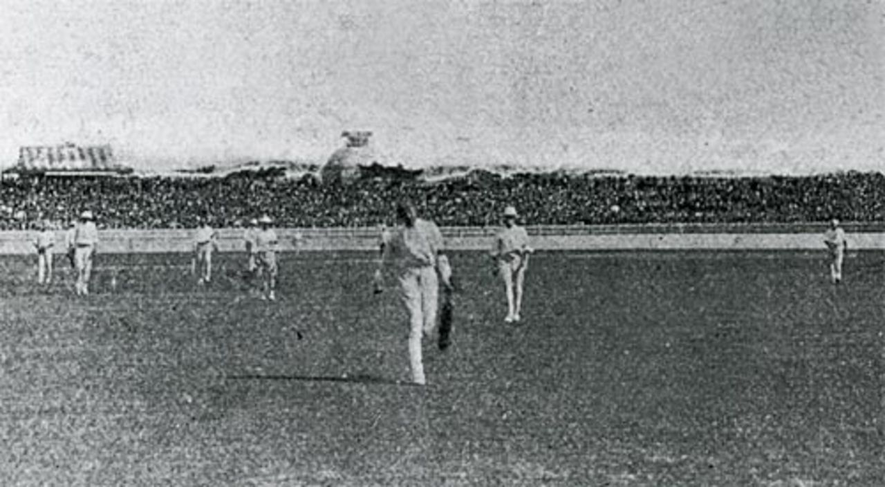 Ranji returns after one of the great Ashes innings. The match started three days later because of bad weather, allowing Ranji, who had been laid low with a throat infection, to play. Batting at No. 7 he made 175 as England passed 500 for the first time in a Test. They won the match but went on to lose the series 4-1 , Australia v England, SCG, 1st Test,  December 14, 1897