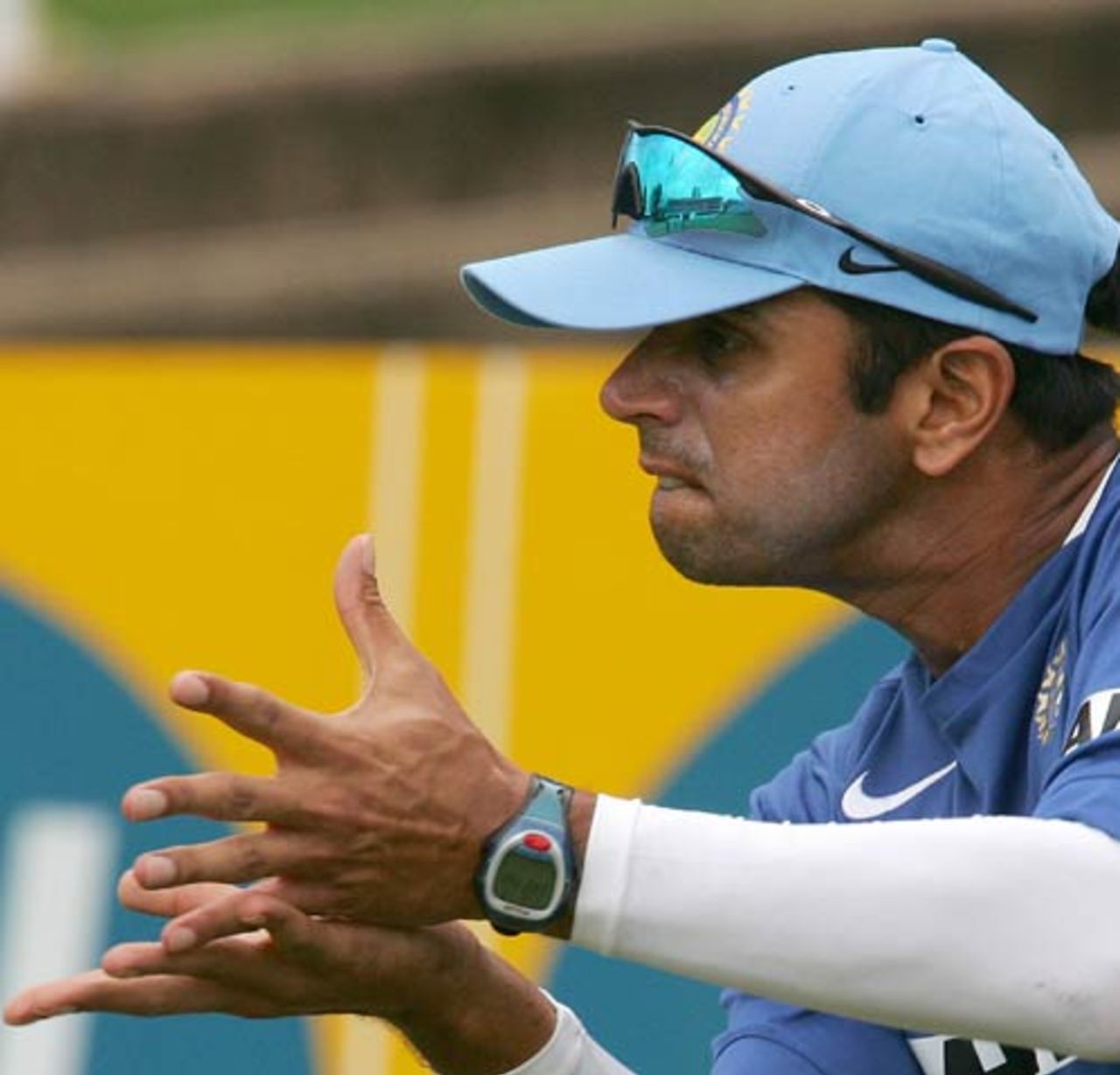 India captain Rahul Dravid in training before the second ODI with South Africa, Durban, November 21, 2006