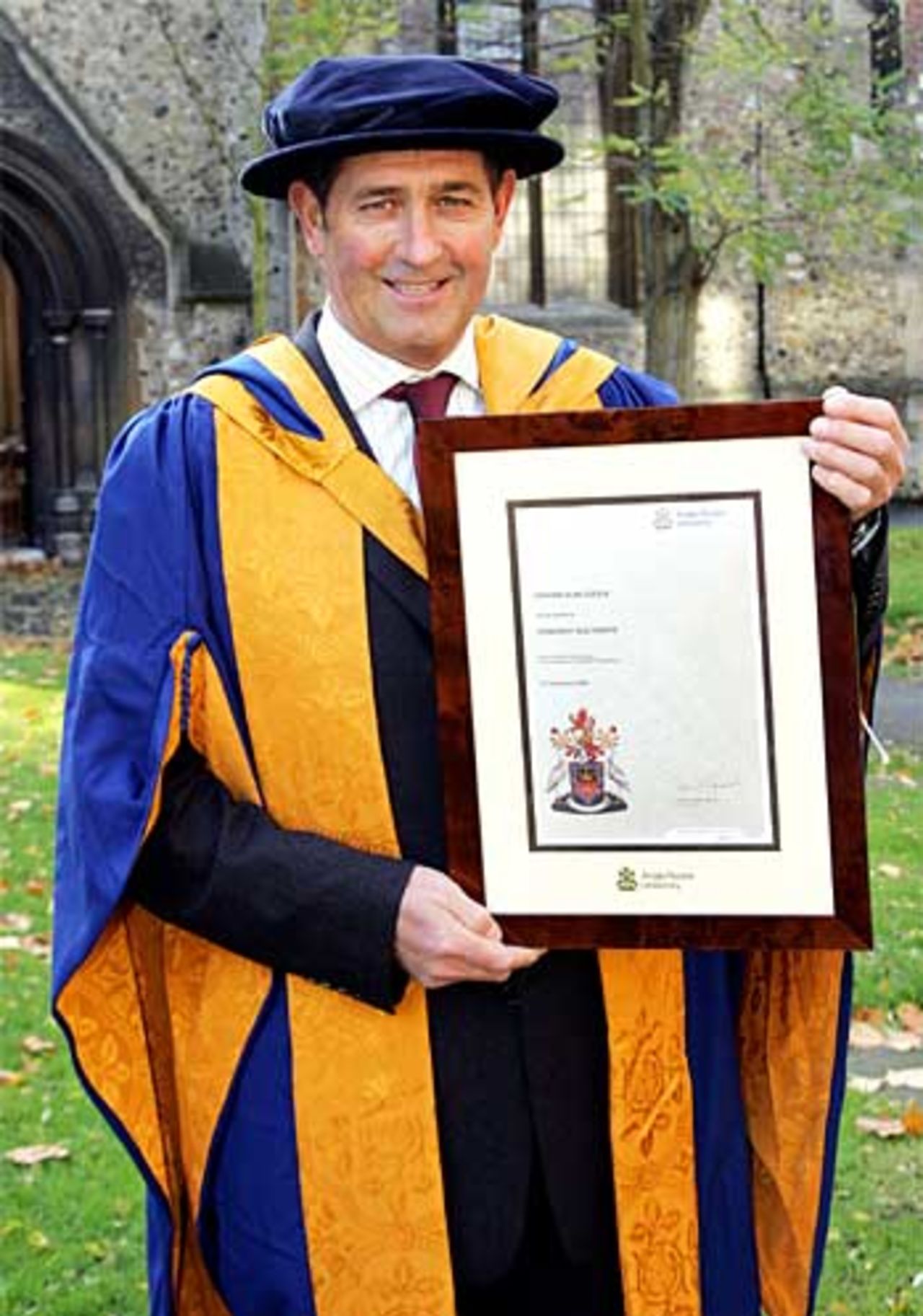 What's up, Doc? Graham Gooch receives his honorary degree, November 23