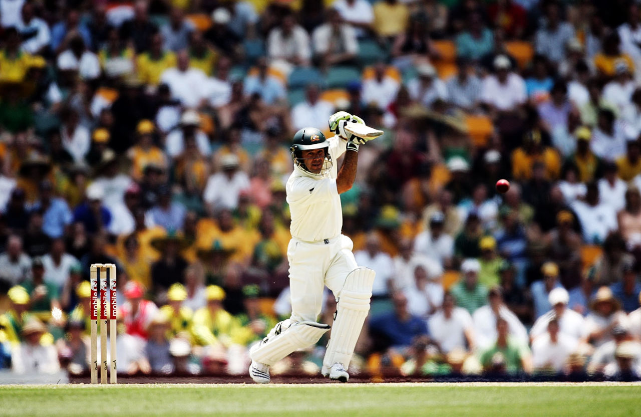 Ricky Ponting drives through the covers, Australia v England, 1st Test, Brisbane, November 24, 2006