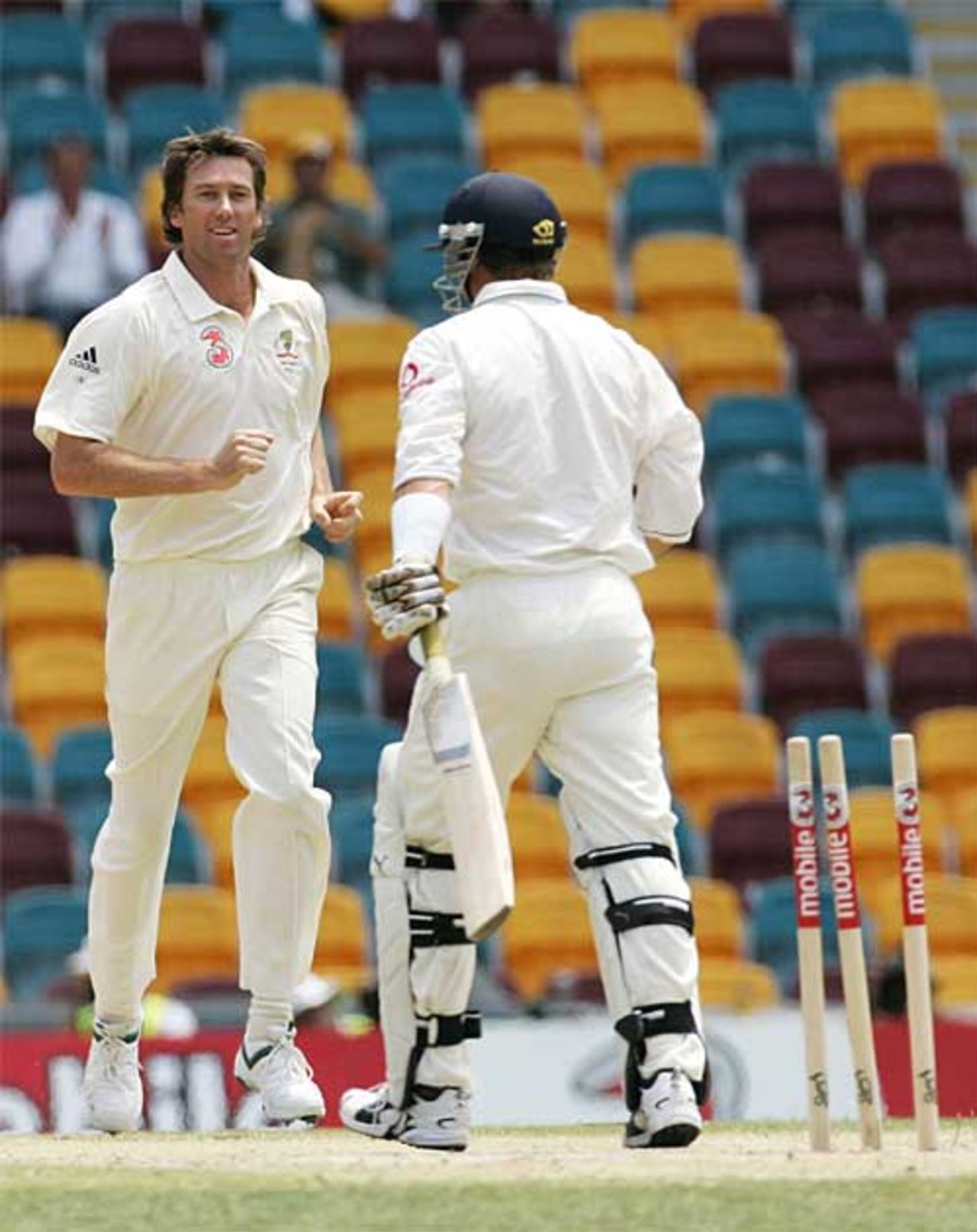 Ooh, aah, you've been Glenn McGrathed - Jones departs, Australia v England, 1st Test, Brisbane, November 27, 2006