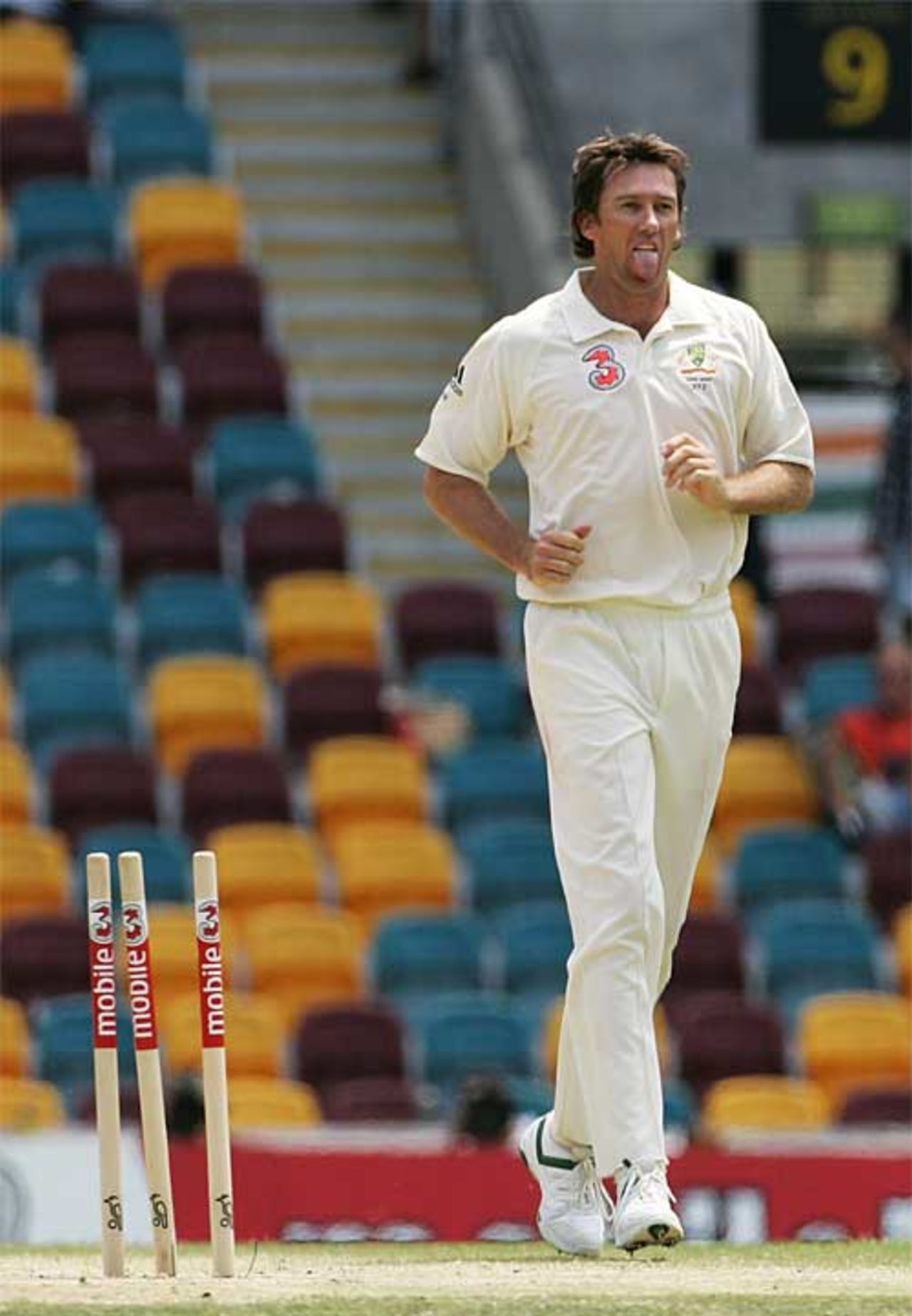 Tongue and in the groove - Glenn McGrath propels Australia towards victory on the fifth day, Australia v England, 1st Test, Brisbane, November 27, 2006